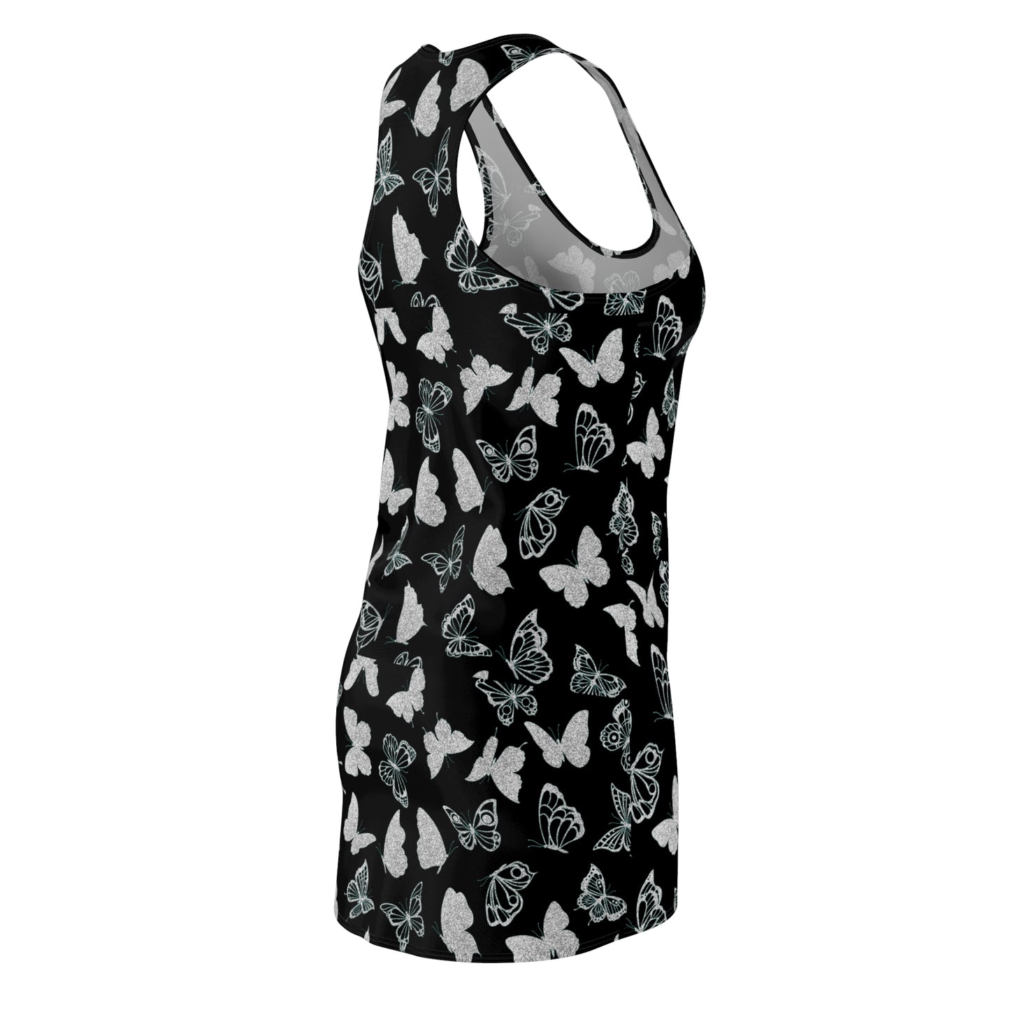 Racerback Dress Butterfly Print Dress for Women - Stylish Summer Dress Lounging Cute Gift