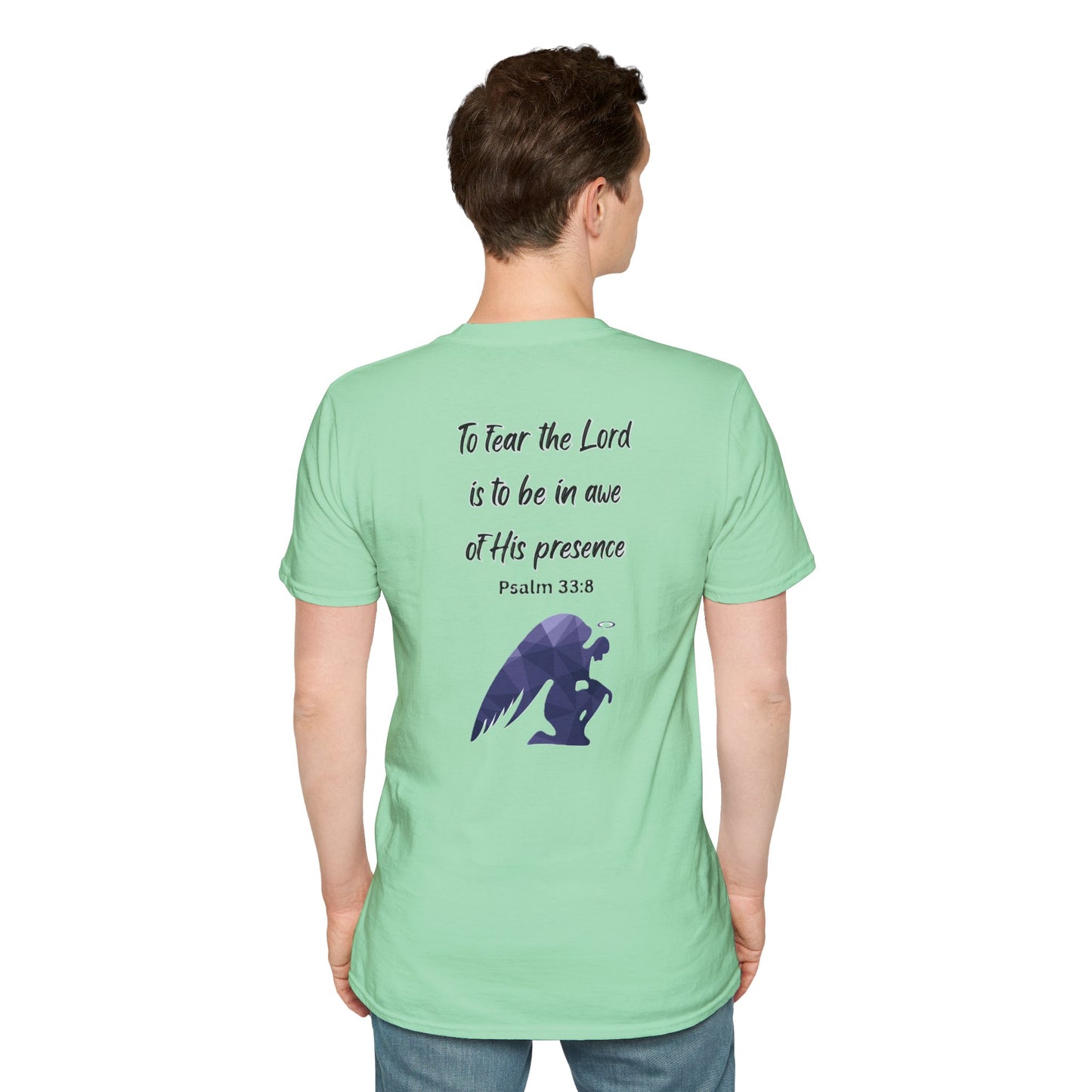 T-Shirt Unisex Softstyle T-Shirt with Inspirational Psalm Design Motivational Tee Christian Apparel Faith-Based Gift Casual Wear