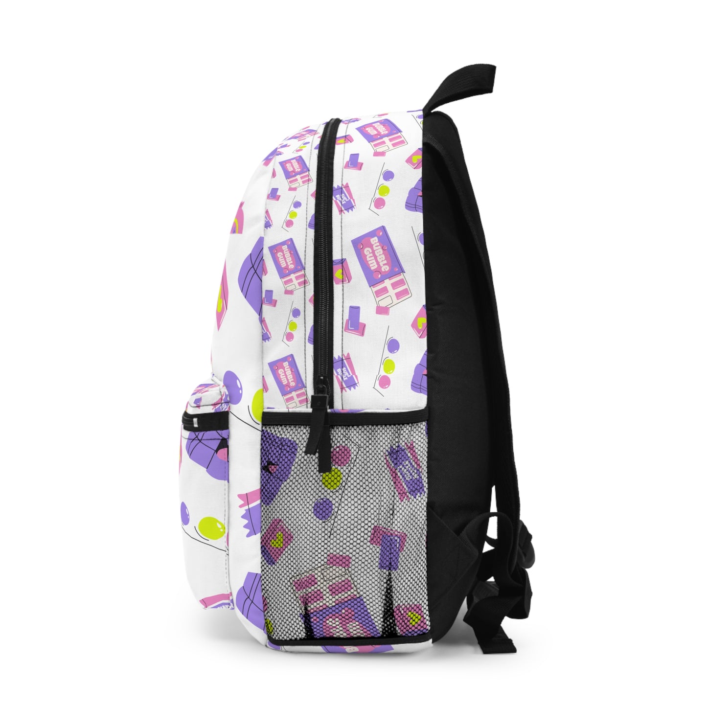 Backpack Bubble Gum Print Backpack Fun School Bag Cute Travel Backpack Pastel Aesthetic Bag Gifts for Kids and Teens Diaper Bag