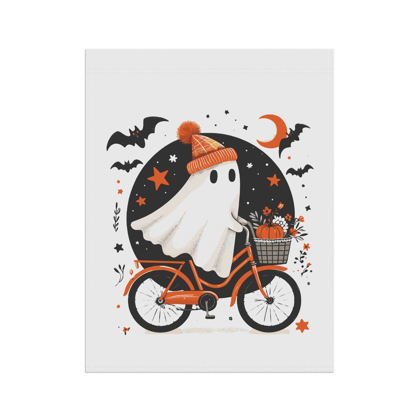 Garden Banner Whimsical Halloween Garden Banner Charming Outdoor Decor Fall Decor Spooky Season Yard Flag Seasonal Greetings