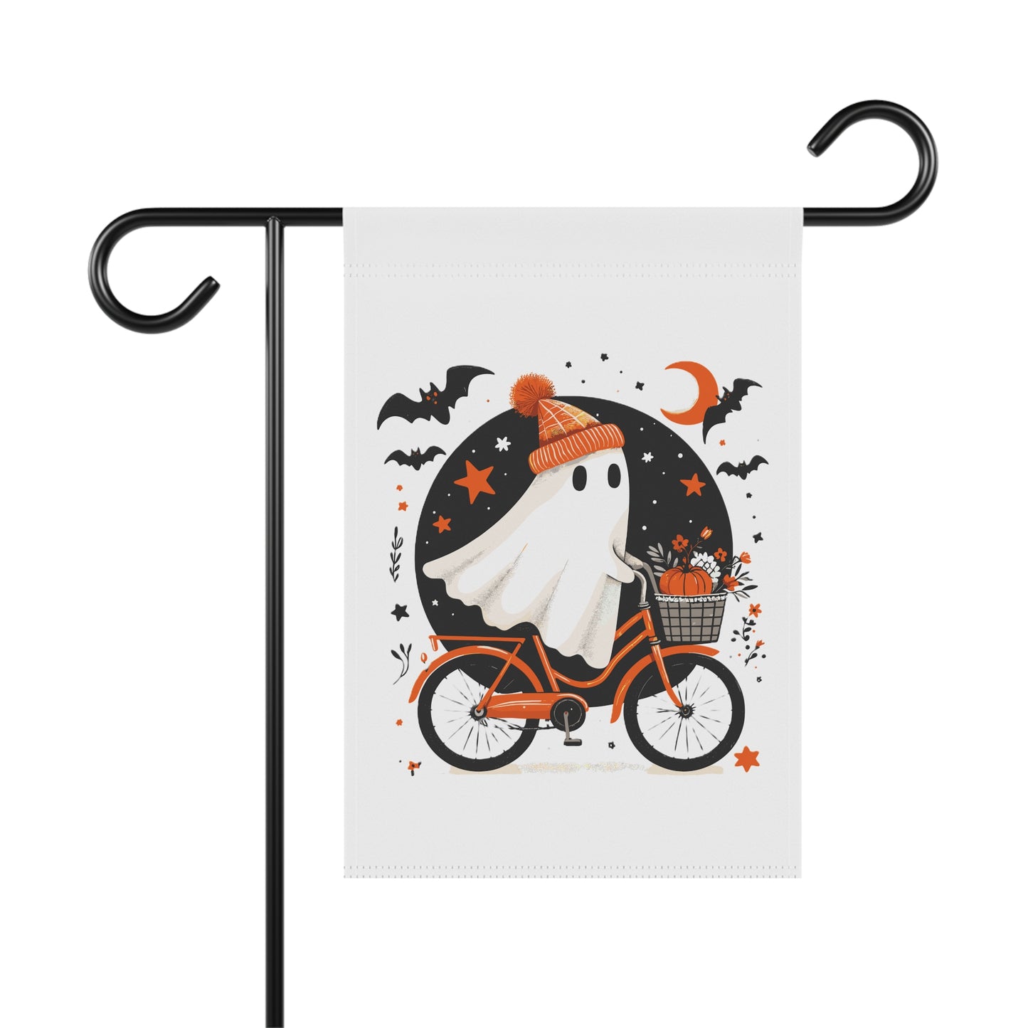 Garden Banner Whimsical Halloween Garden Banner Charming Outdoor Decor Fall Decor Spooky Season Yard Flag Seasonal Greetings
