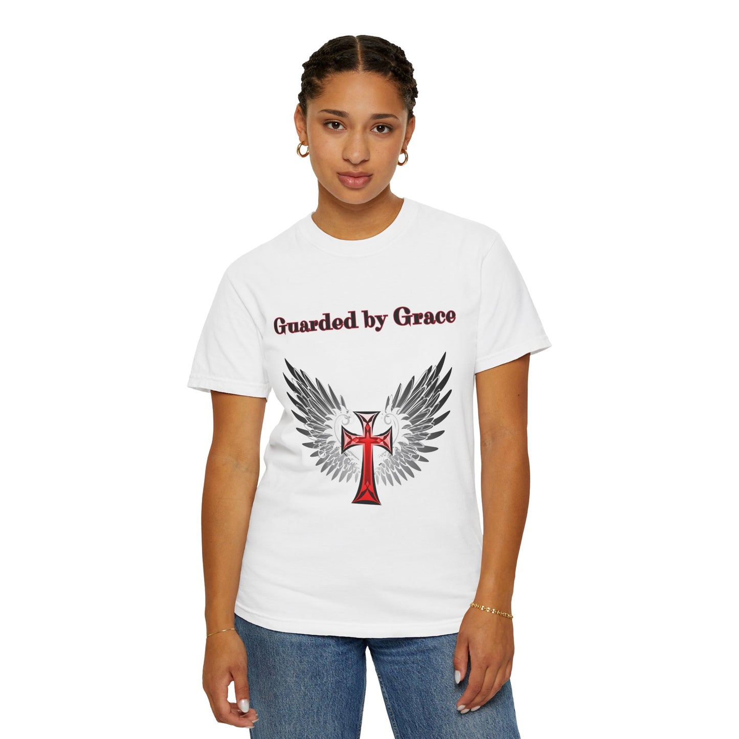 T-Shirt Guarded by Grace Unisex T-Shirt with Wings Design Christian Apparel Unique Gift Faith-based Fashion Inspirational SpiritualTee