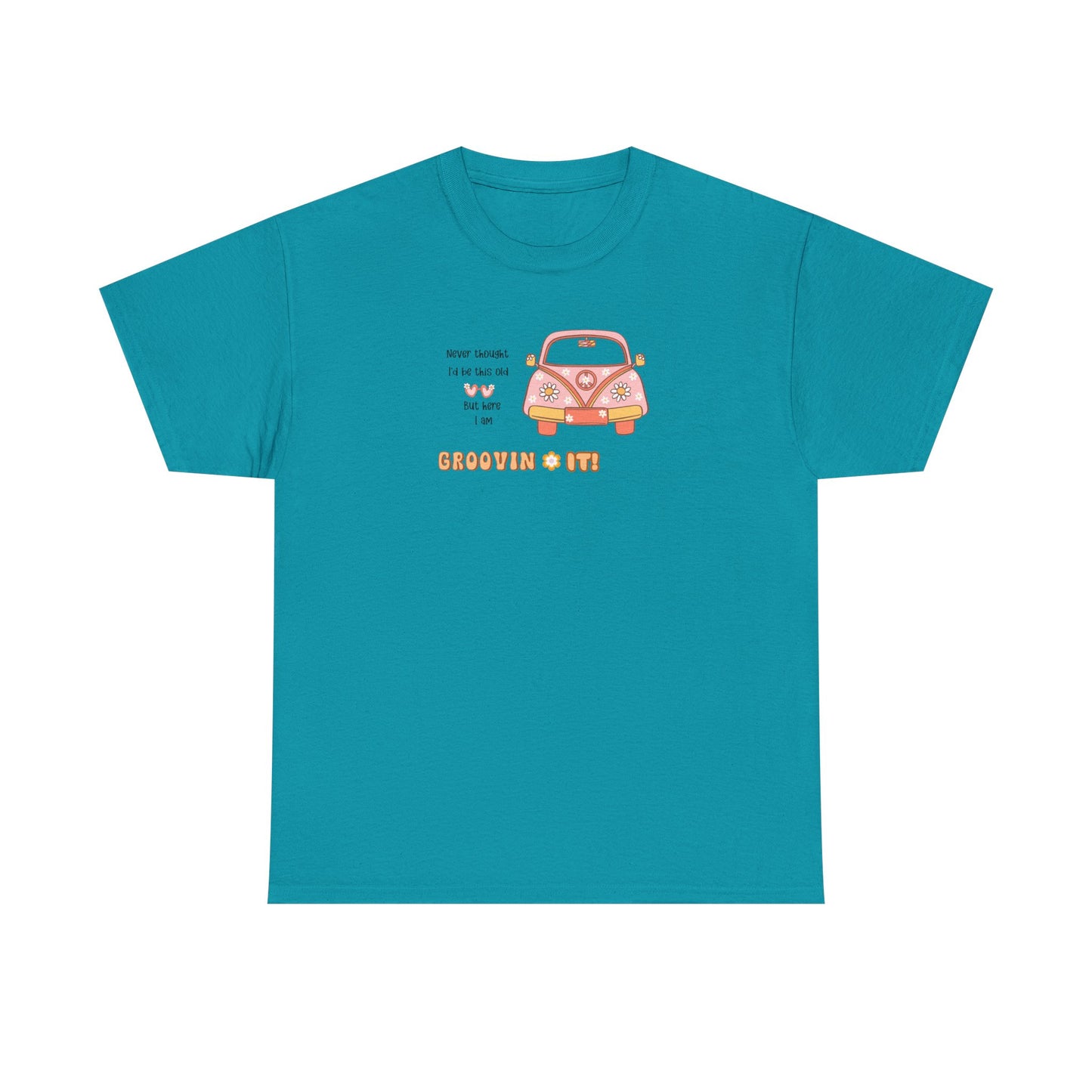 T-Shirt Perfect Gift for Road Trip Lovers Retro VW Car Unisex Heavy Cotton Tee Funny Getting Older Joke