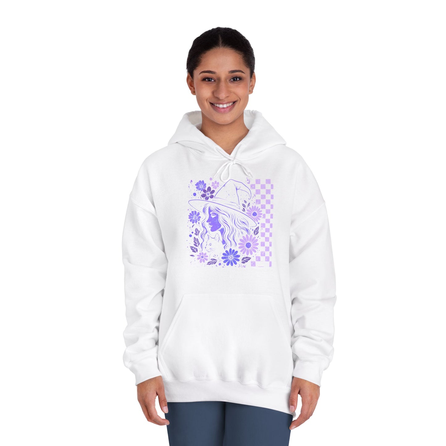 Sweatshirt Whimsical Floral Unisex Hooded Sweatshirt Casual Wear Streetwear Gift for Her Cozy Sweatshirt Spring Fashion Halloween