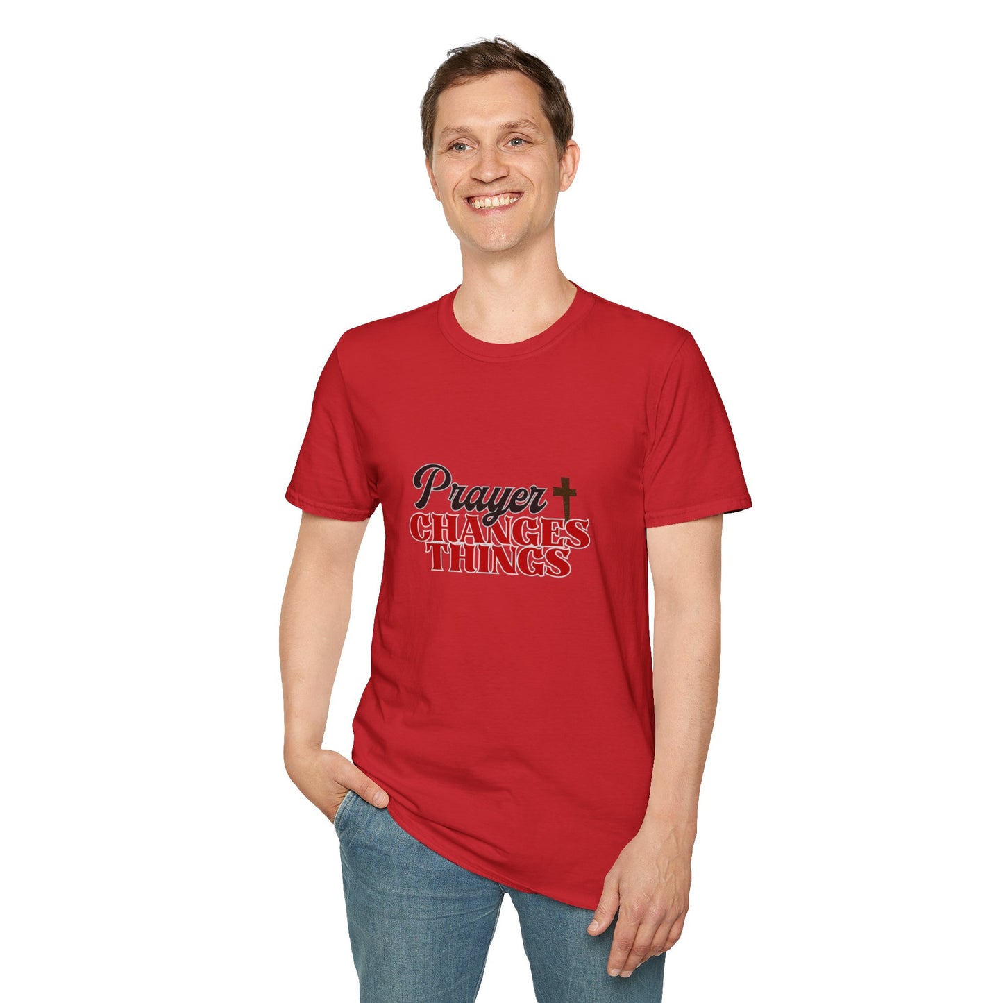 Prayer Changes Things T-Shirt Inspirational Christian Faith Tee Faith Based Spiritual Tee