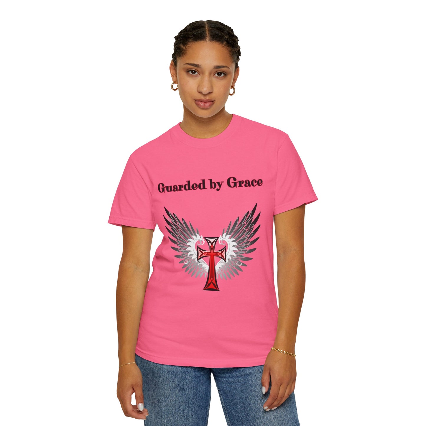 T-Shirt Guarded by Grace Unisex T-Shirt with Wings Design Christian Apparel Unique Gift Faith-based Fashion Inspirational SpiritualTee