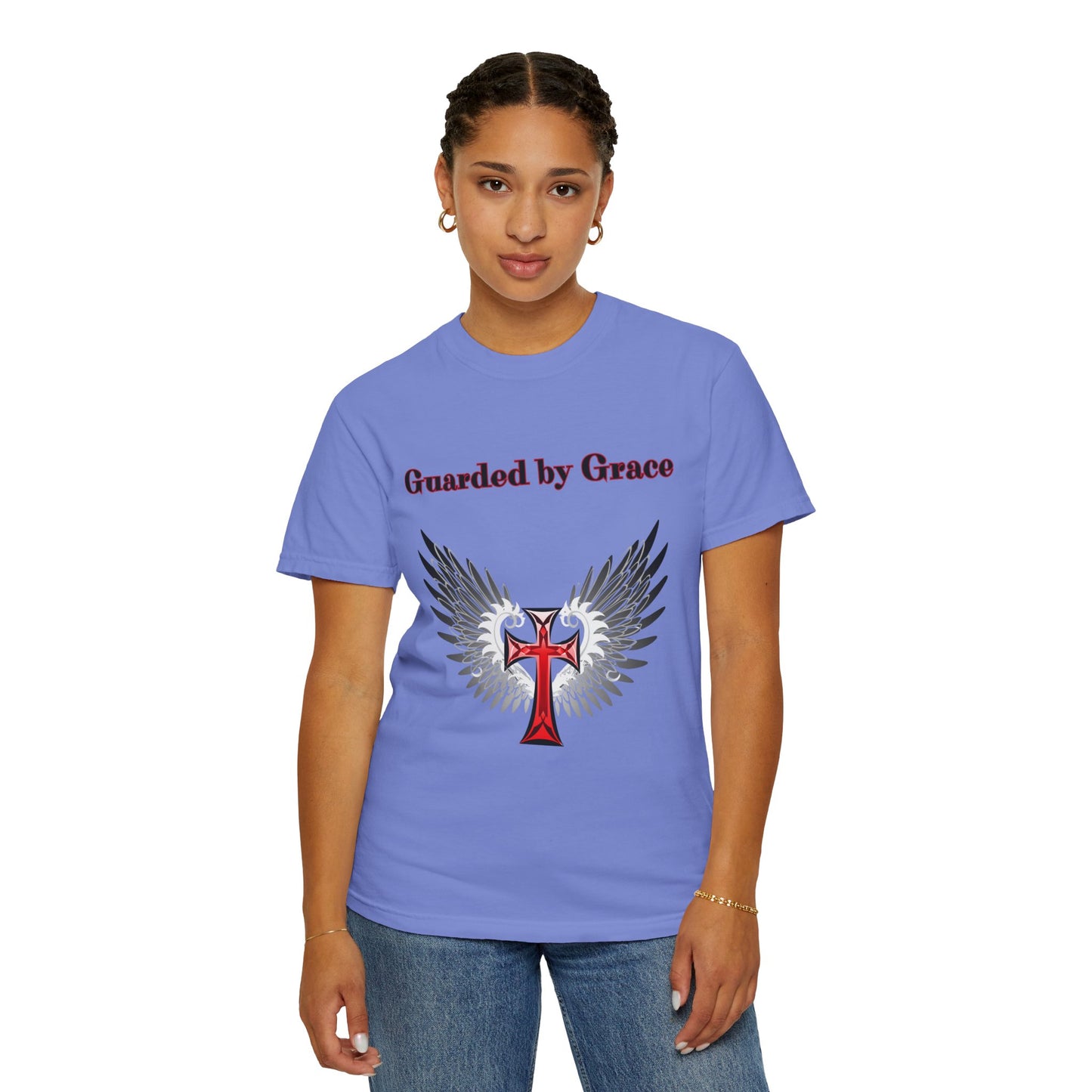 T-Shirt Guarded by Grace Unisex T-Shirt with Wings Design Christian Apparel Unique Gift Faith-based Fashion Inspirational SpiritualTee