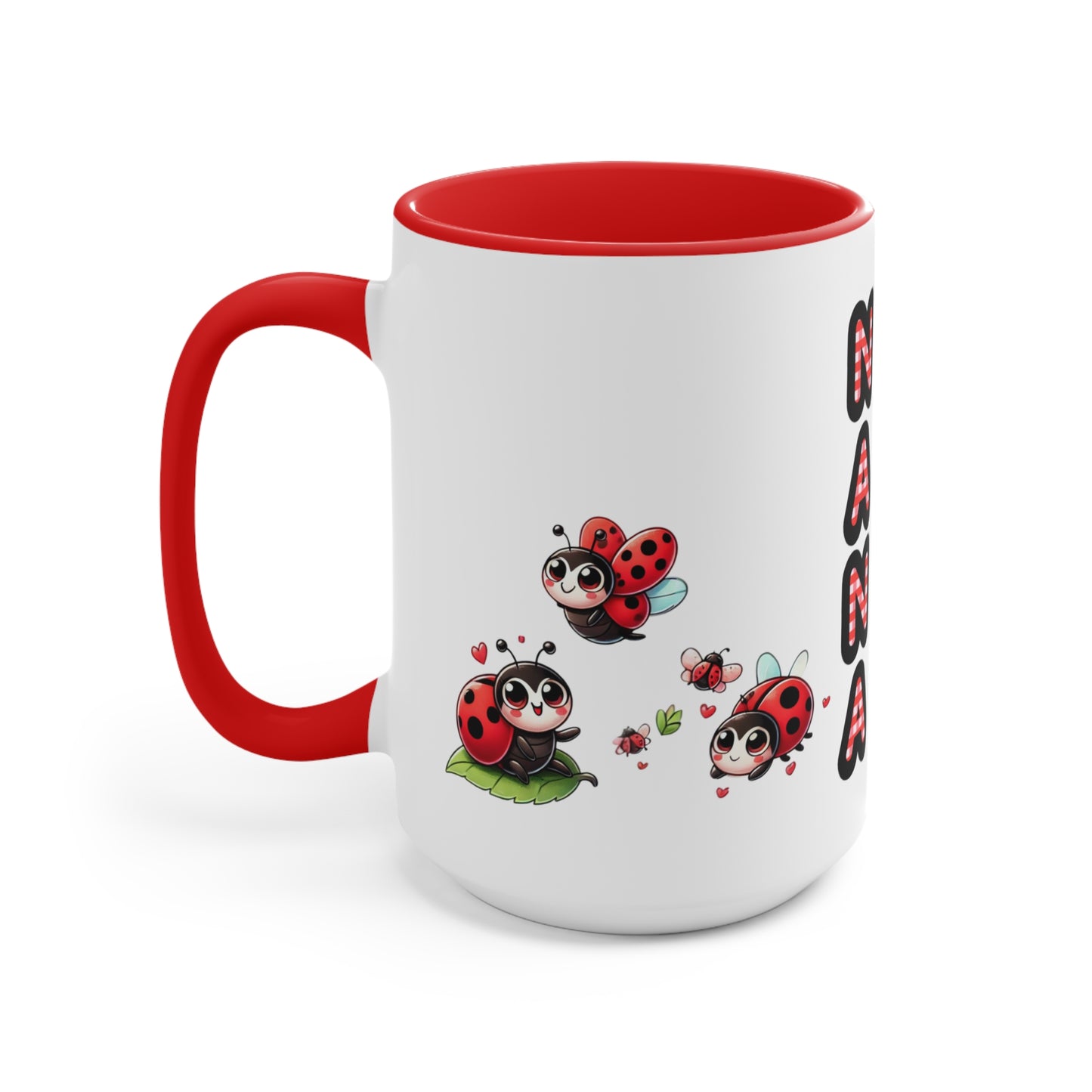 Coffee Mug Personalized Nana Ladybug Accent Mug - Cute Gift for Grandmothers