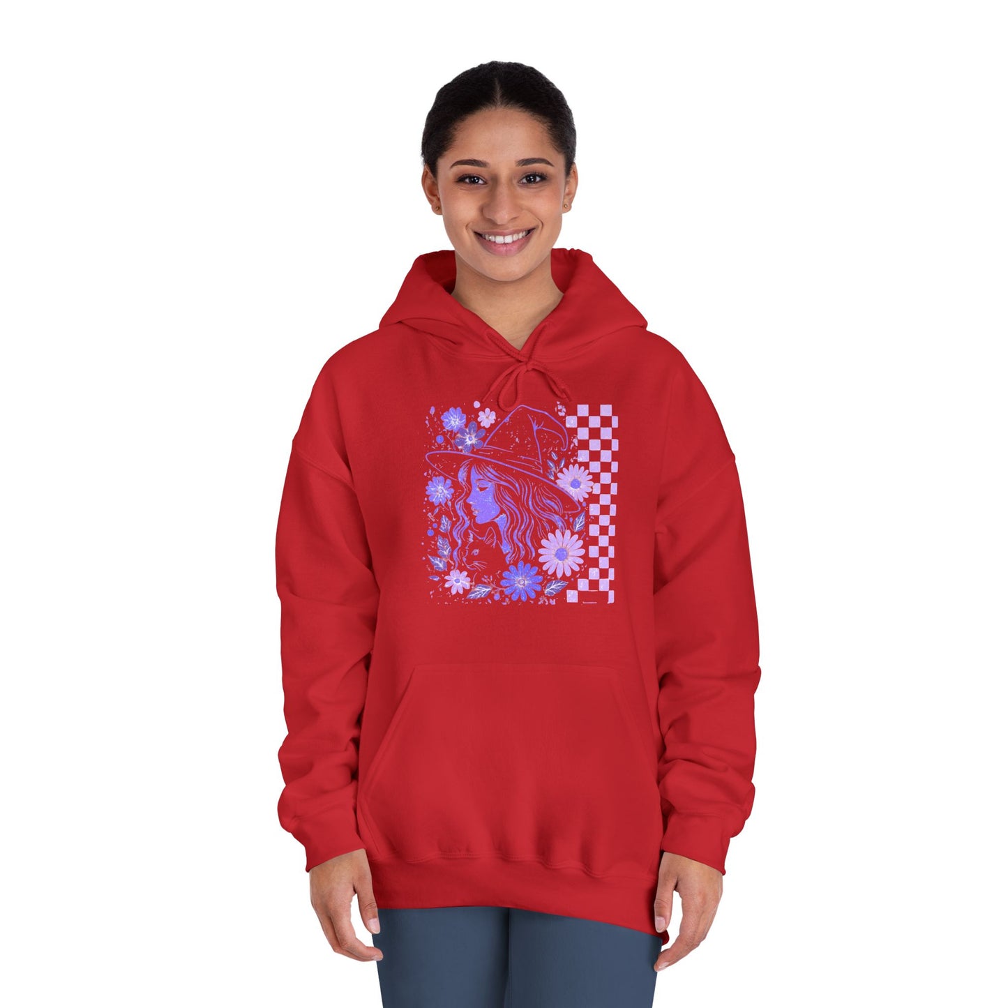 Sweatshirt Whimsical Floral Unisex Hooded Sweatshirt Casual Wear Streetwear Gift for Her Cozy Sweatshirt Spring Fashion Halloween