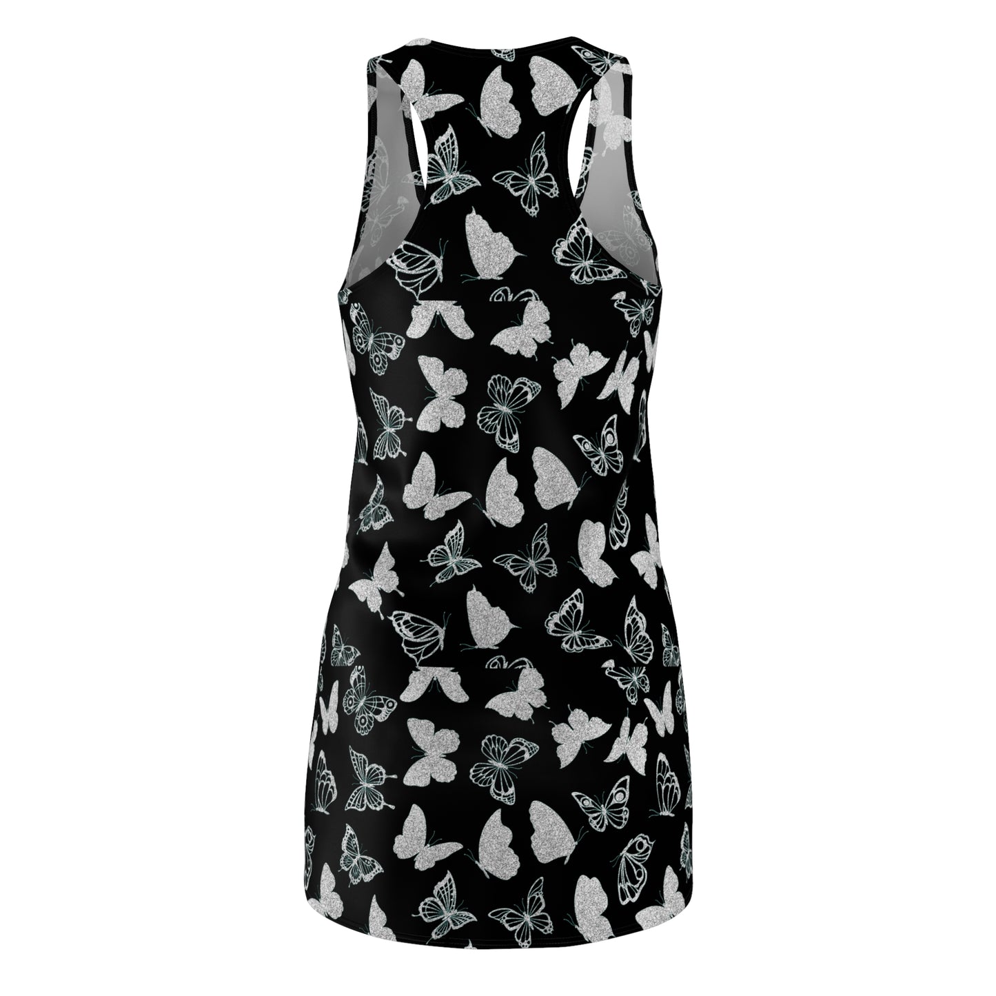 Racerback Dress Butterfly Print Dress for Women - Stylish Summer Dress Lounging Cute Gift