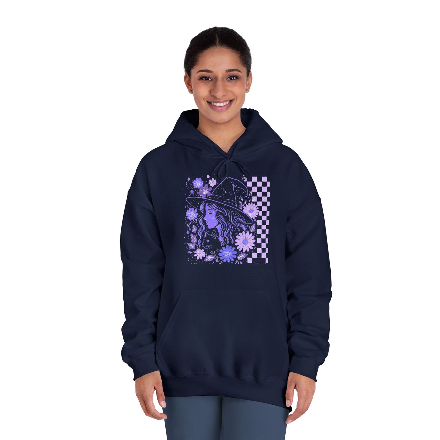 Sweatshirt Whimsical Floral Unisex Hooded Sweatshirt Casual Wear Streetwear Gift for Her Cozy Sweatshirt Spring Fashion Halloween