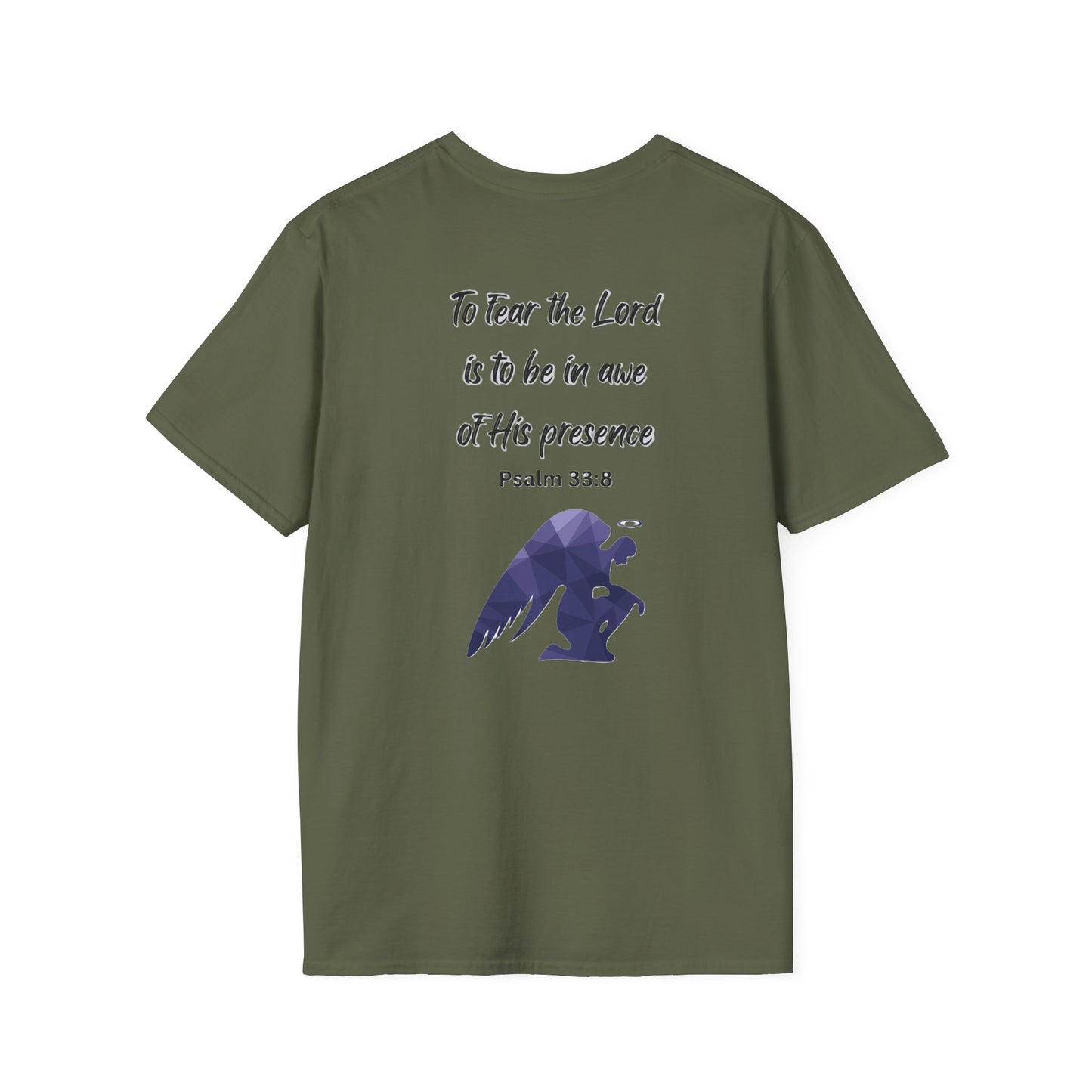 T-Shirt Unisex Softstyle T-Shirt with Inspirational Psalm Design Motivational Tee Christian Apparel Faith-Based Gift Casual Wear