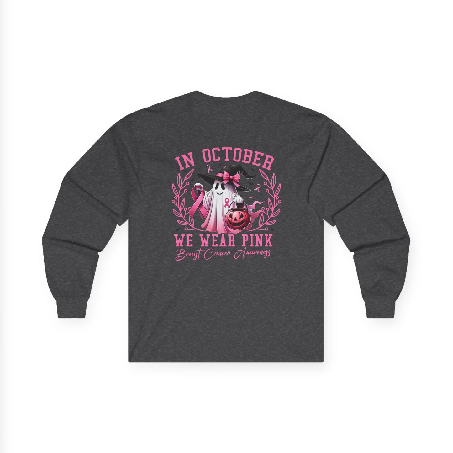 T-Shirt Breast Cancer Awareness Long Sleeve Tee Pink October Shirt Unisex Tee Supportive Apparel Awareness Month Merchandise