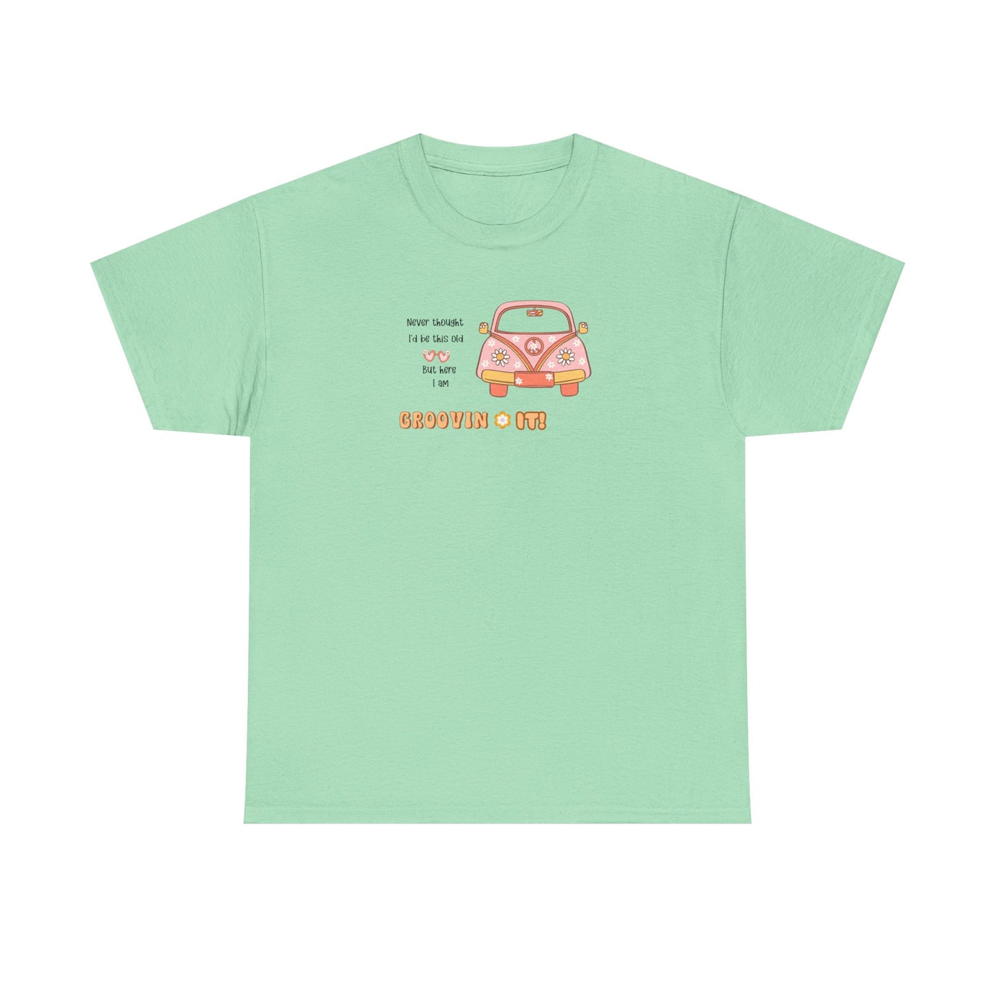 T-Shirt Perfect Gift for Road Trip Lovers Retro VW Car Unisex Heavy Cotton Tee Funny Getting Older Joke