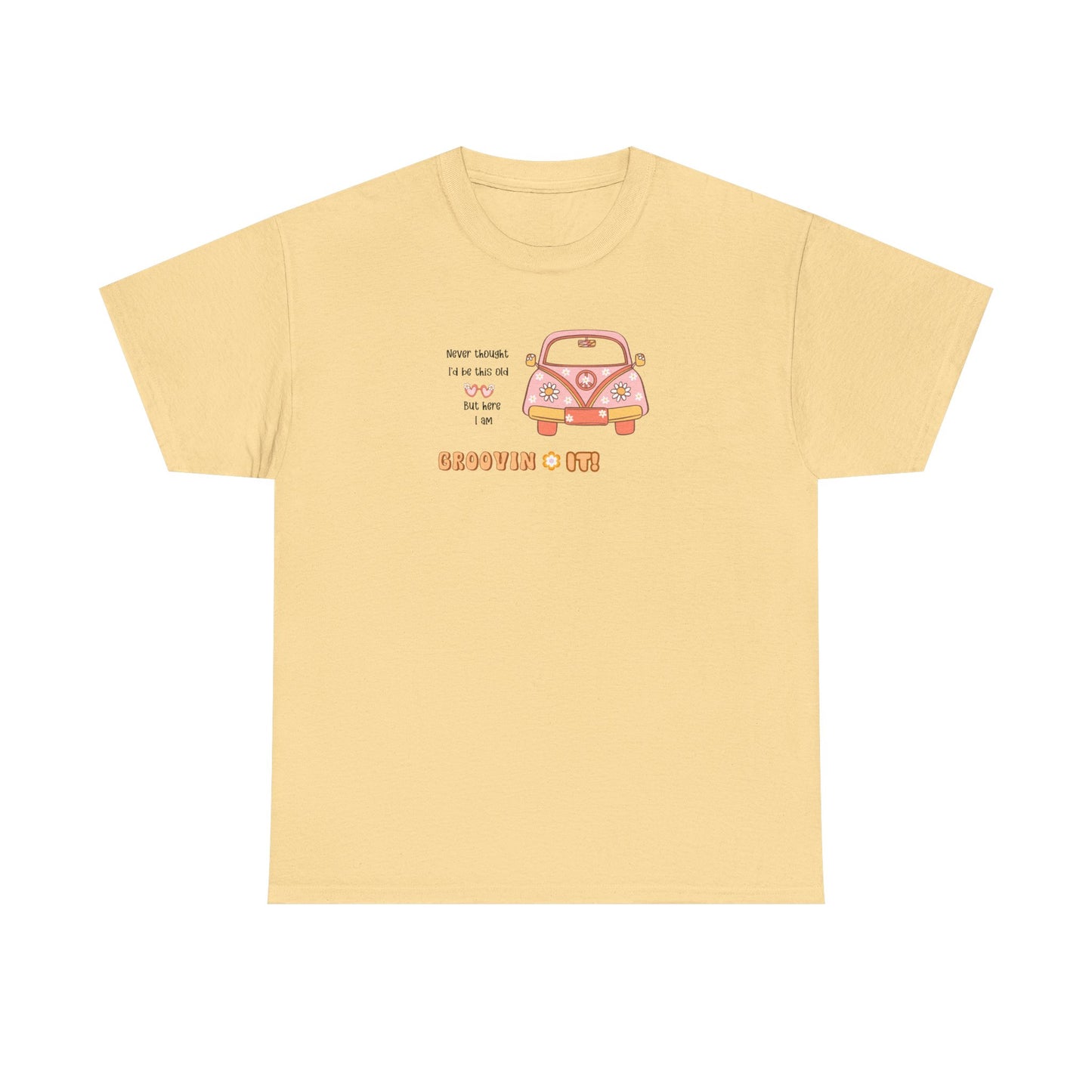 T-Shirt Perfect Gift for Road Trip Lovers Retro VW Car Unisex Heavy Cotton Tee Funny Getting Older Joke
