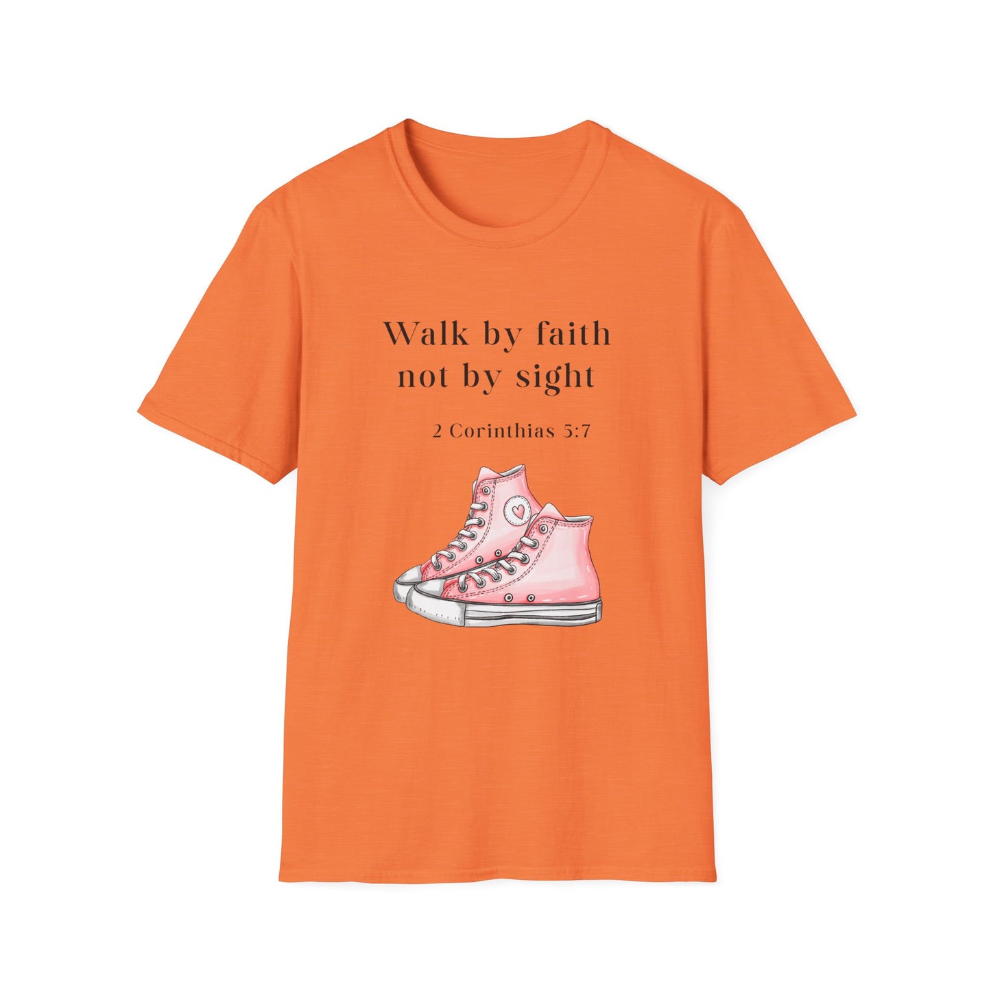Faith-Inspired Unisex T-Shirt, Walk by Faith Tee, Christian Graphic Shirt, Inspirational Apparel, Casual Everyday Wear, Birthday Gift Idea