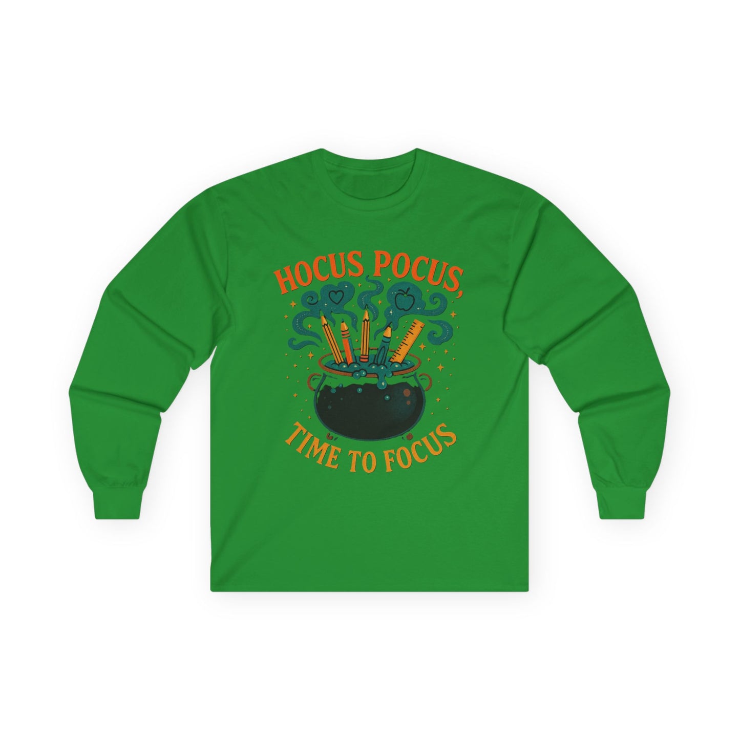 T-Shirt Hocus Pocus Long Sleeve Tee Halloween Shirt Funny Graphic Tee Autumn Fashion Unisex Casualwear Spooky Season Apparel