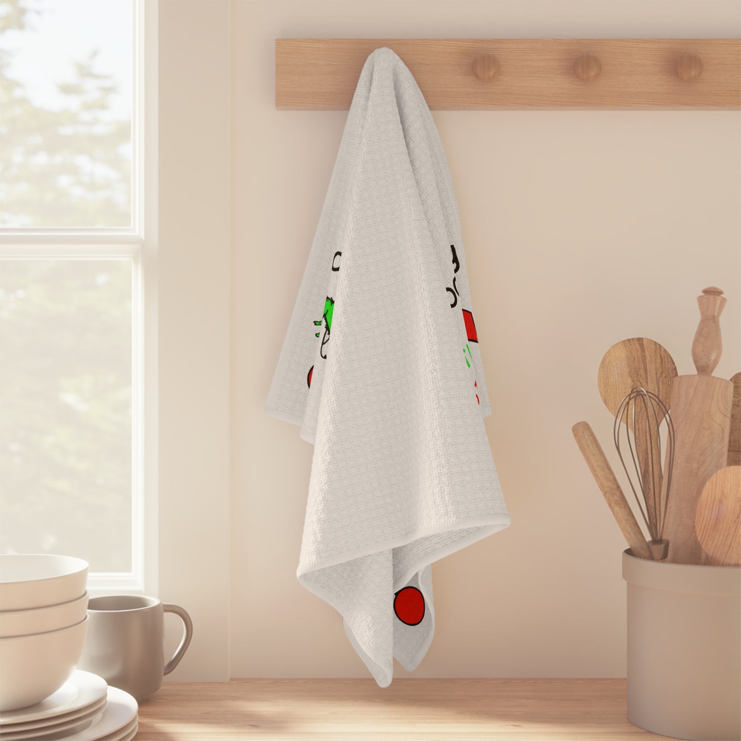 Holiday Tea Towel — Don't be a Grouch, choose Joy