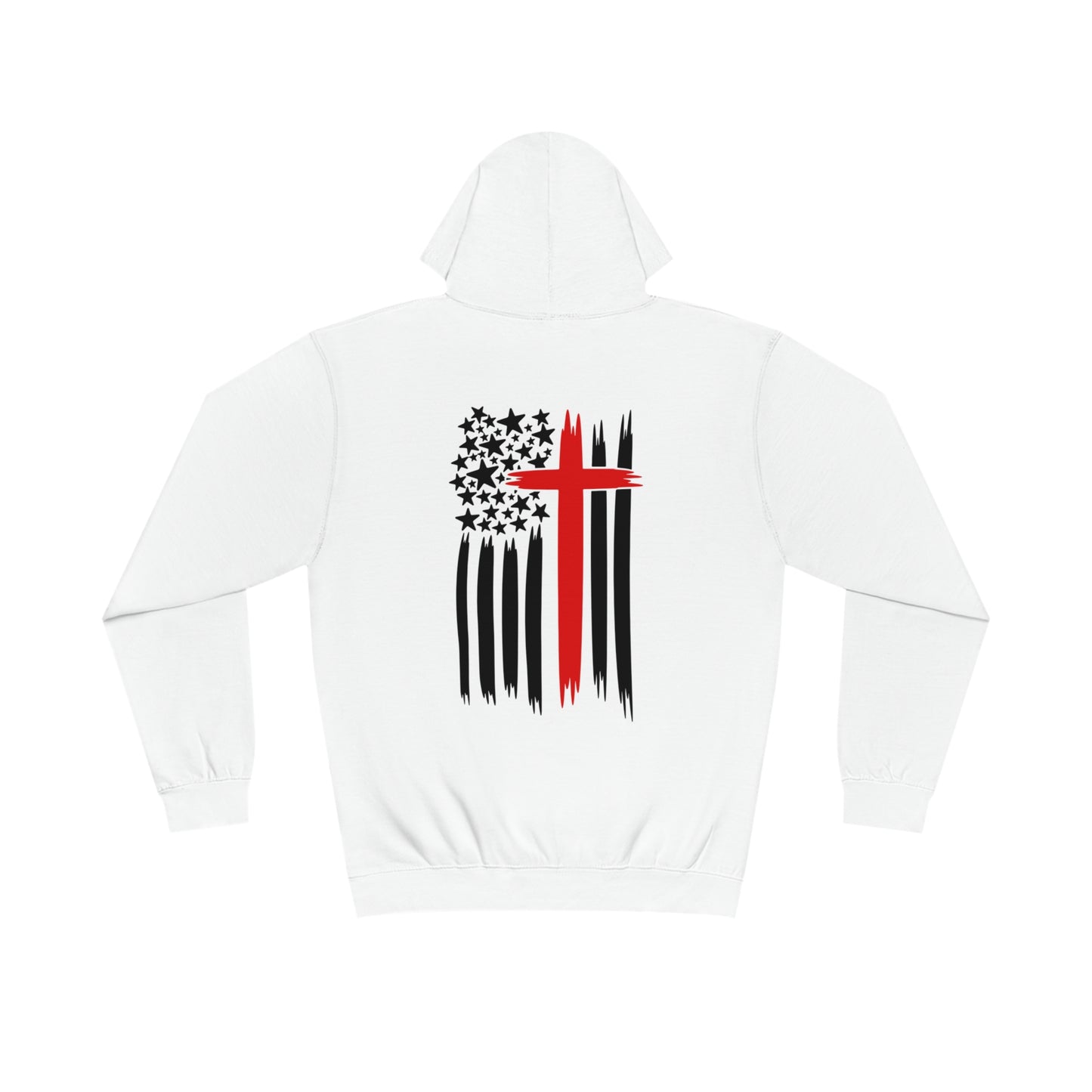 Sweatshirt Faith-Inspired Unisex Varsity Hoodie Freedom Raised Spiritual Gift Casual Wear Godly Apparel Patriotic Sweatshirt