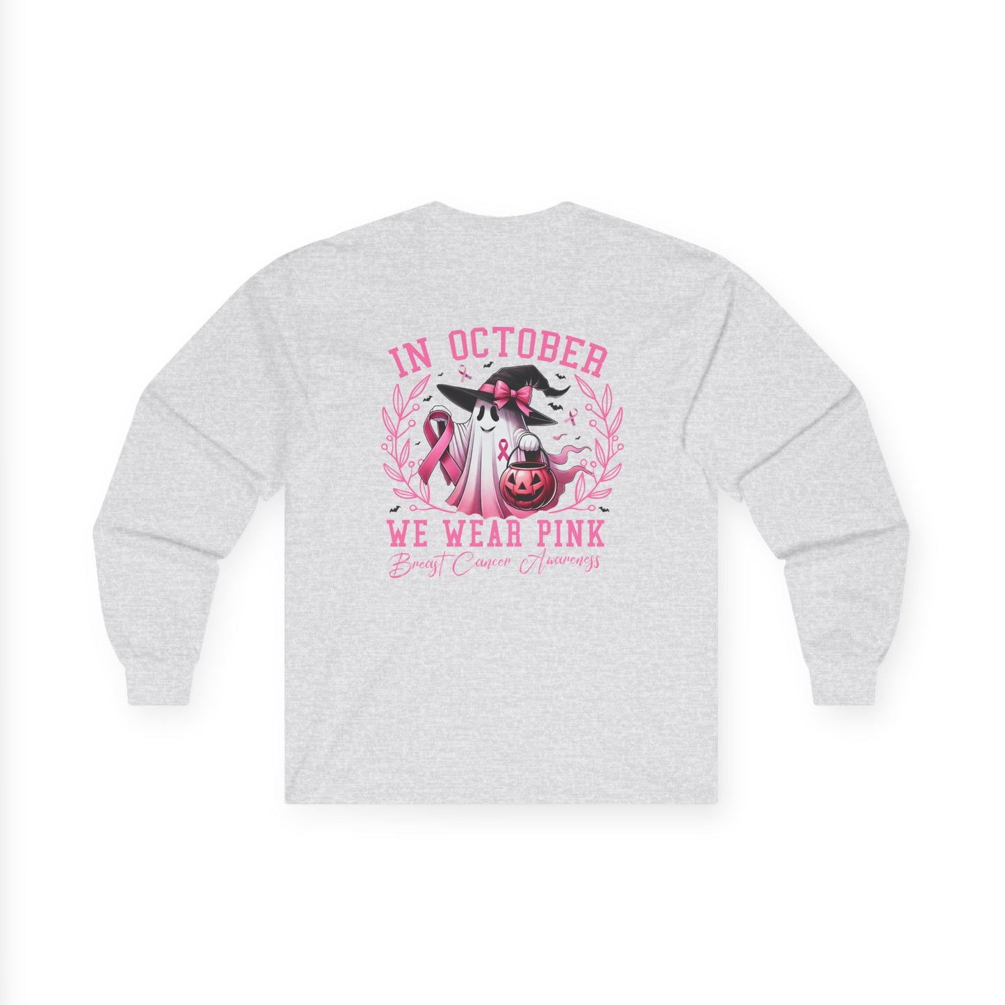 T-Shirt Breast Cancer Awareness Long Sleeve Tee Pink October Shirt Unisex Tee Supportive Apparel Awareness Month Merchandise