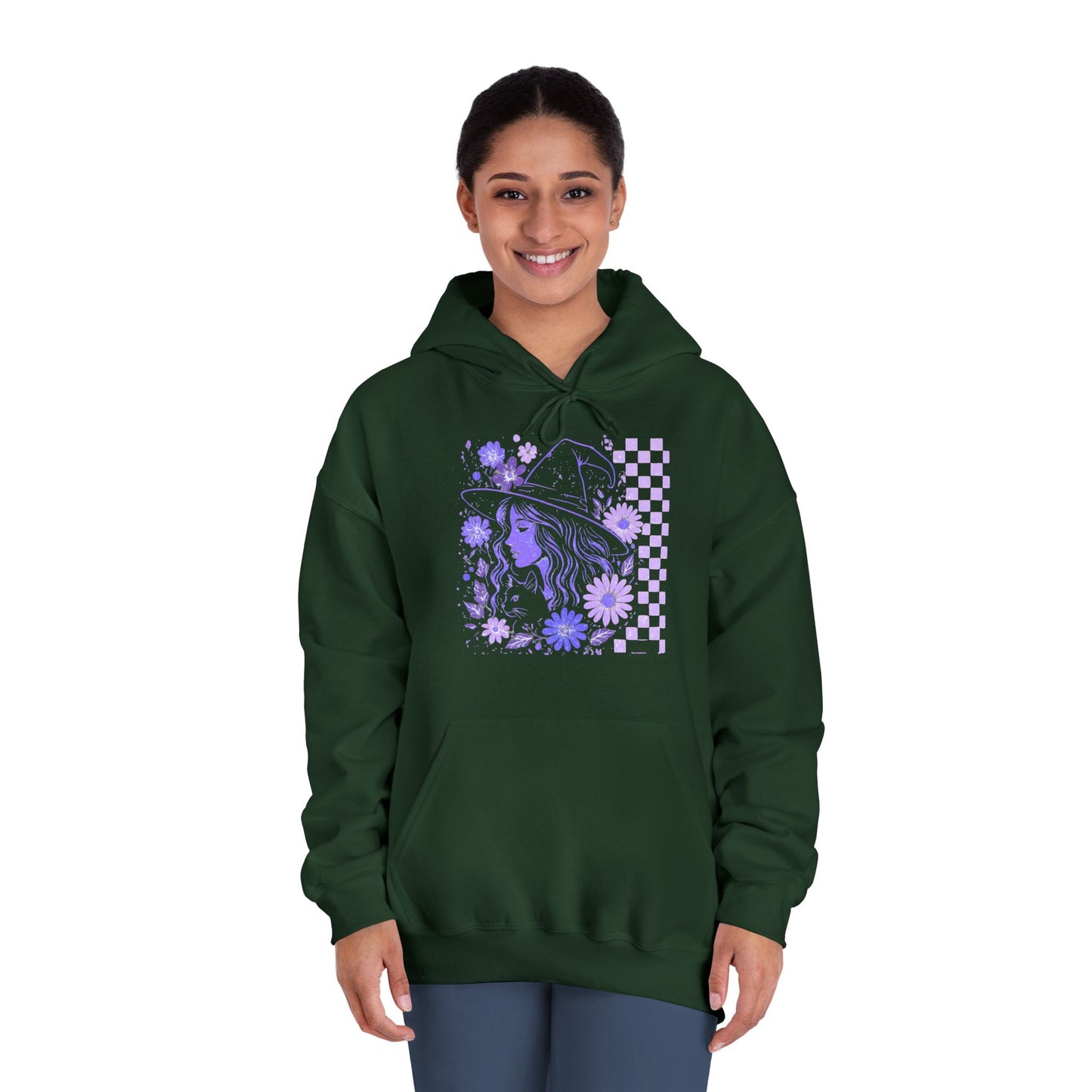Sweatshirt Whimsical Floral Unisex Hooded Sweatshirt Casual Wear Streetwear Gift for Her Cozy Sweatshirt Spring Fashion Halloween