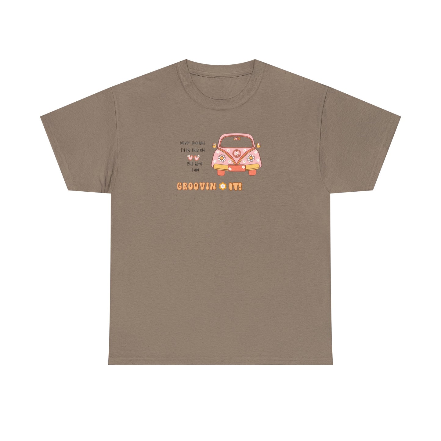 T-Shirt Perfect Gift for Road Trip Lovers Retro VW Car Unisex Heavy Cotton Tee Funny Getting Older Joke