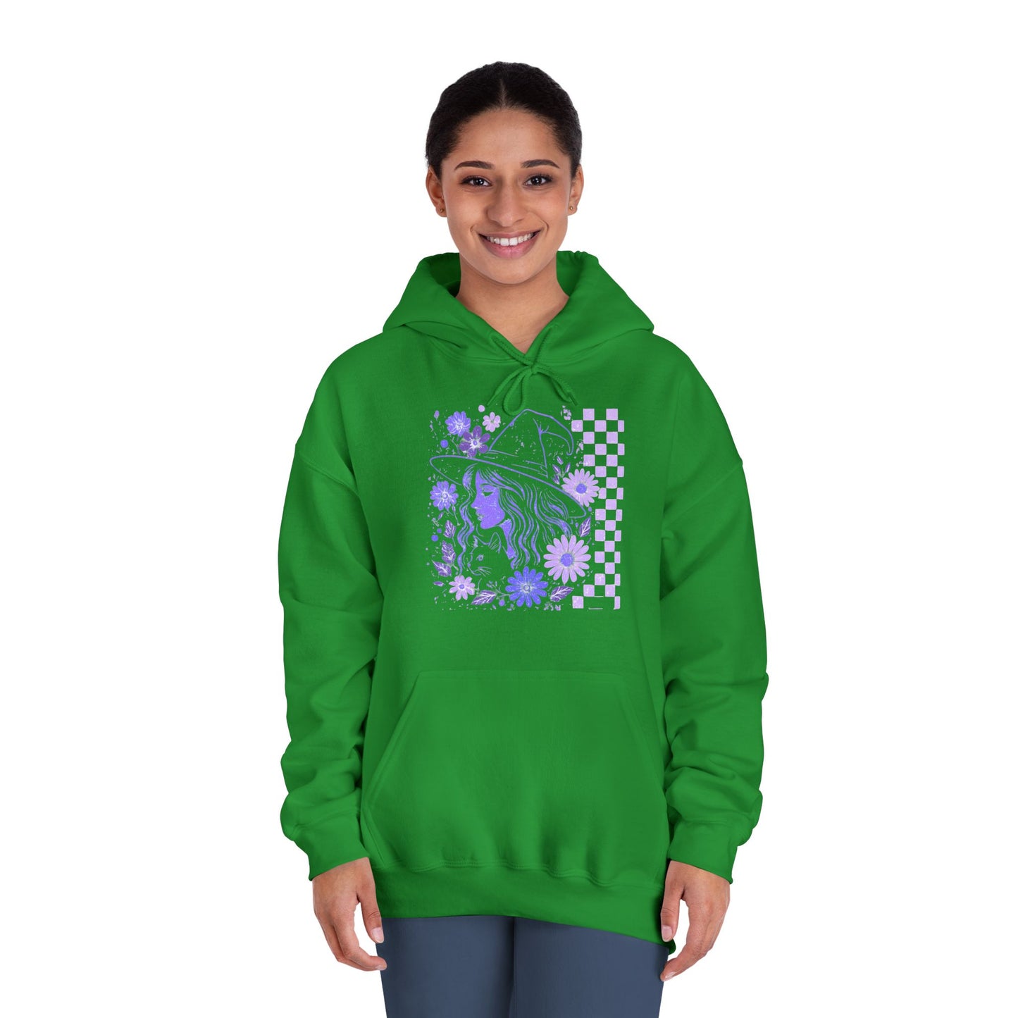 Sweatshirt Whimsical Floral Unisex Hooded Sweatshirt Casual Wear Streetwear Gift for Her Cozy Sweatshirt Spring Fashion Halloween