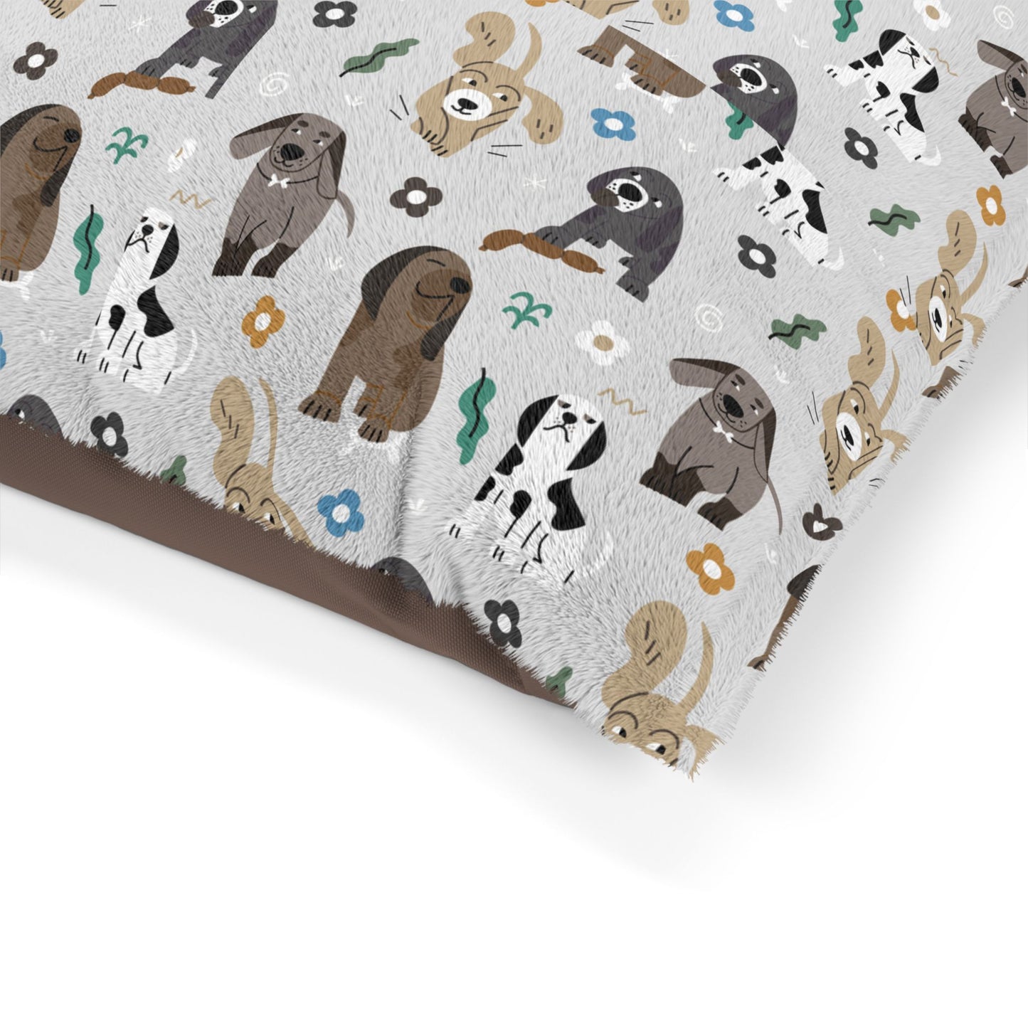 Pet Bed Cozy Cute Dog Pattern Dog Bed Puppy Nest Comfy Cat Bed Pet Decor for Home Gifts for Pet Owners Dog or Cat Lover's Pet Bed