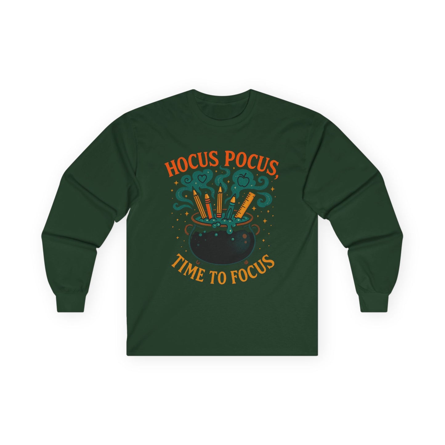 T-Shirt Hocus Pocus Long Sleeve Tee Halloween Shirt Funny Graphic Tee Autumn Fashion Unisex Casualwear Spooky Season Apparel