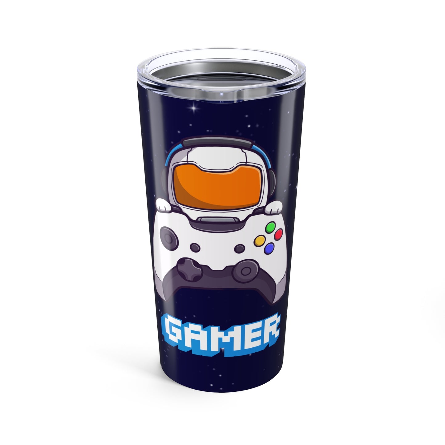 Tumbler Personalized Gamer Tumbler 20oz – Customizable Travel Mug with Game Controller Design