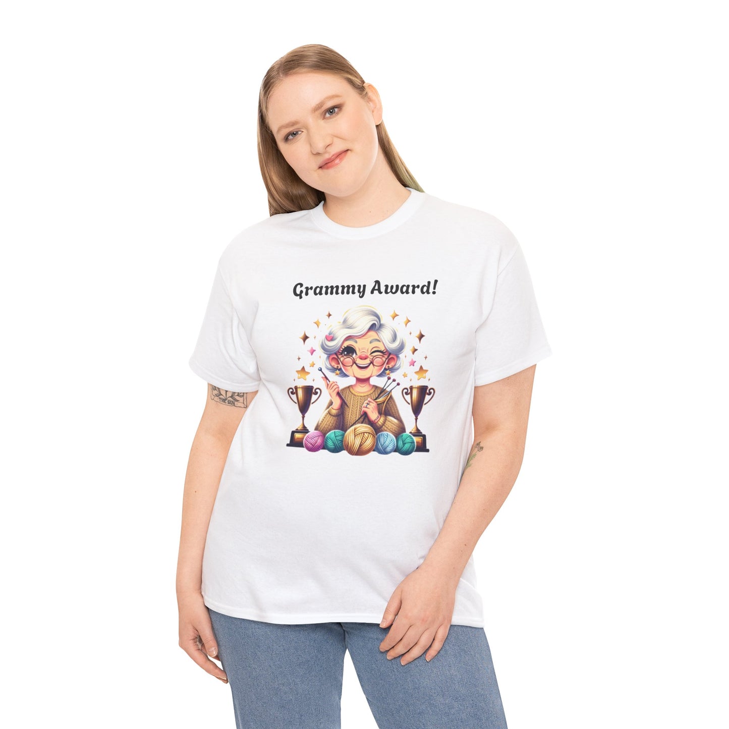 T-Shirt Grammy Award Unisex Heavy Cotton Tee - Celebrate Your Achievements Gift for Grandmothers