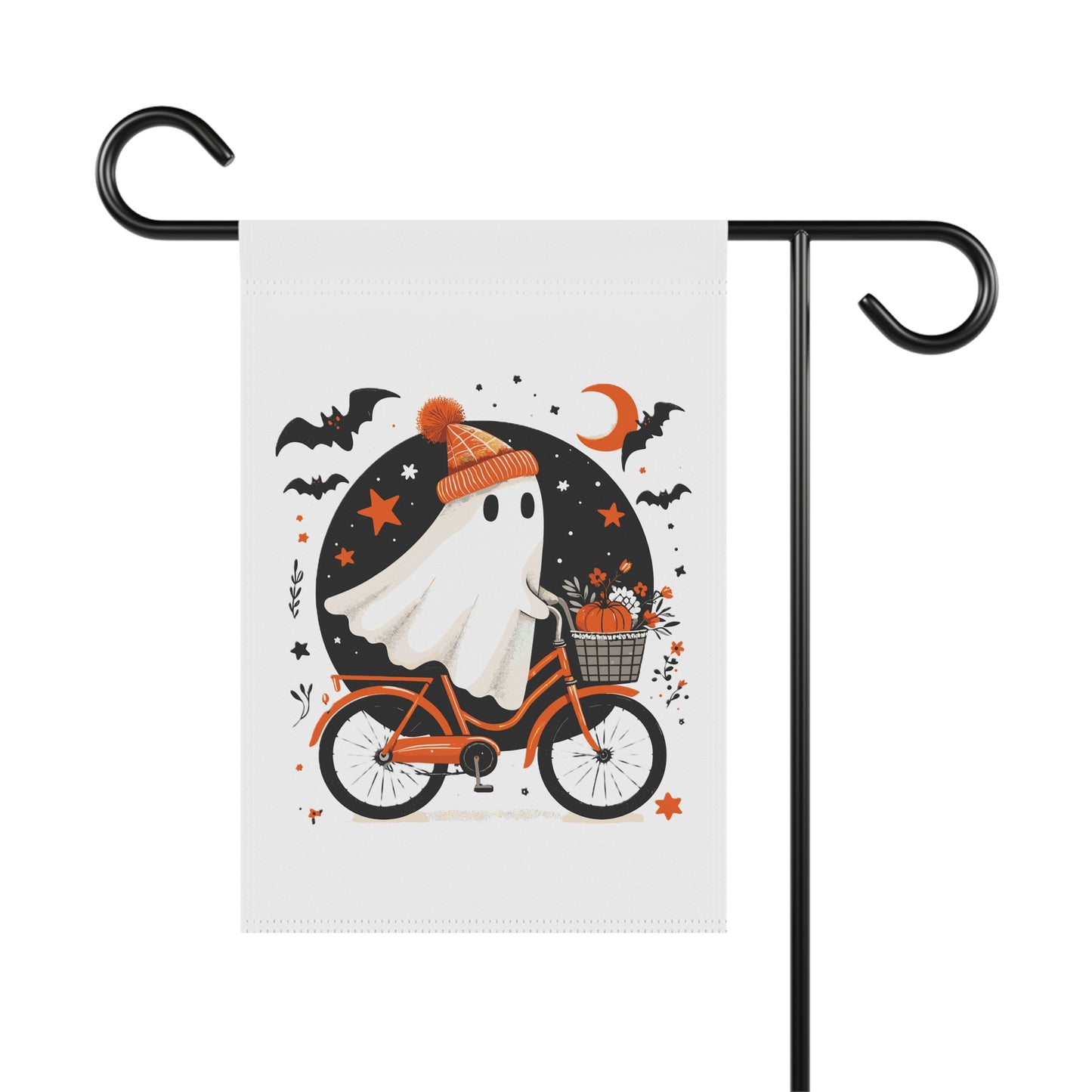 Garden Banner Whimsical Halloween Garden Banner Charming Outdoor Decor Fall Decor Spooky Season Yard Flag Seasonal Greetings