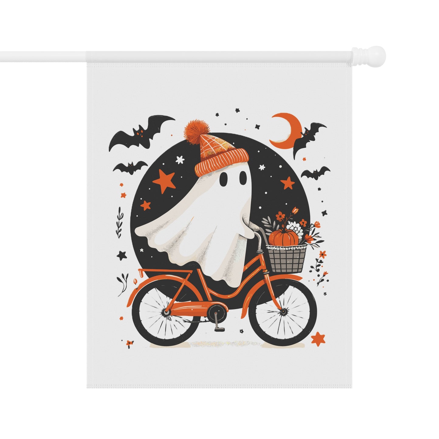 Garden Banner Whimsical Halloween Garden Banner Charming Outdoor Decor Fall Decor Spooky Season Yard Flag Seasonal Greetings