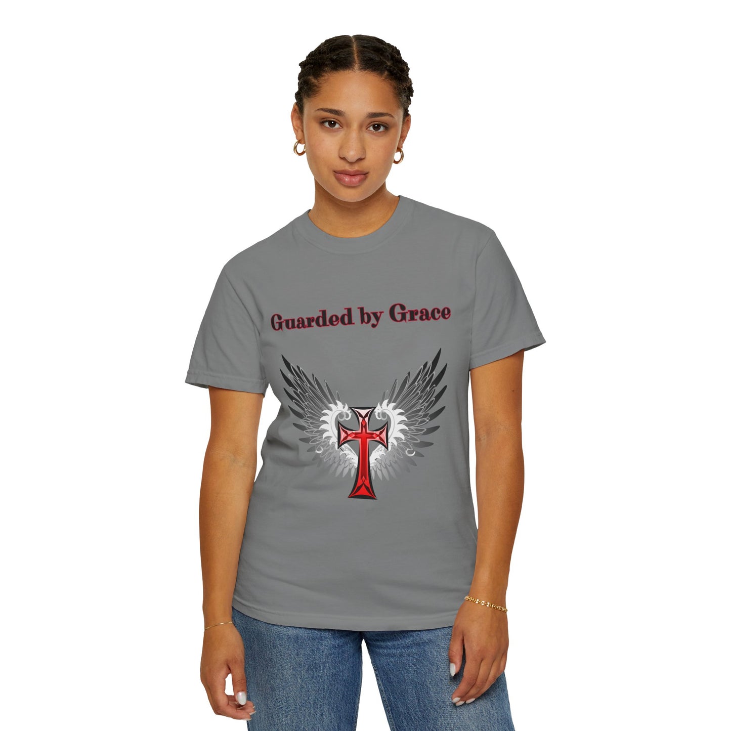 T-Shirt Guarded by Grace Unisex T-Shirt with Wings Design Christian Apparel Unique Gift Faith-based Fashion Inspirational SpiritualTee