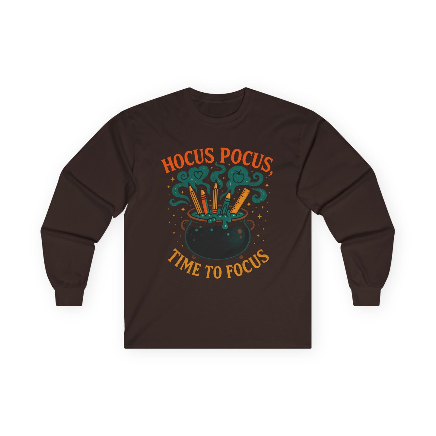 T-Shirt Hocus Pocus Long Sleeve Tee Halloween Shirt Funny Graphic Tee Autumn Fashion Unisex Casualwear Spooky Season Apparel