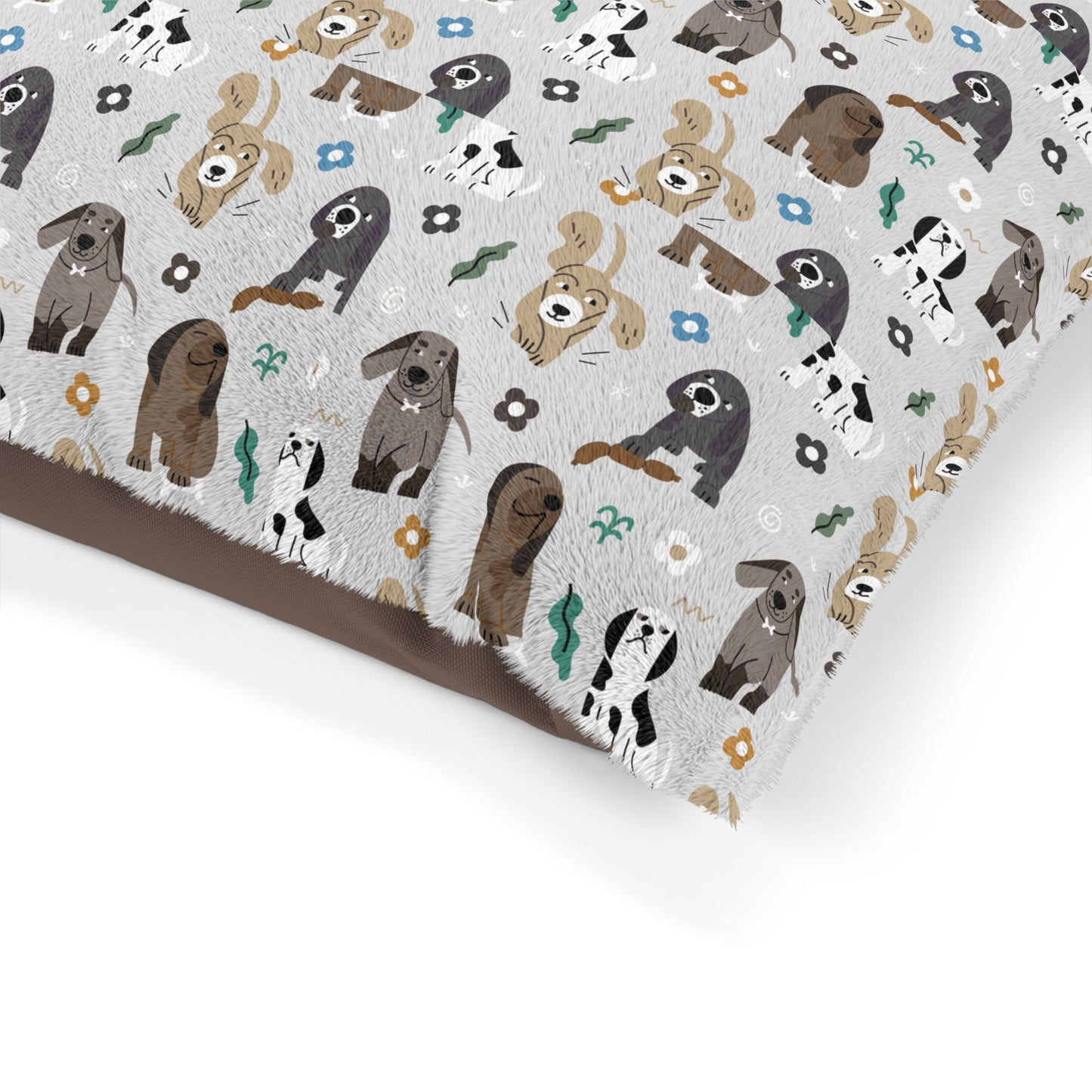 Pet Bed Cozy Cute Dog Pattern Dog Bed Puppy Nest Comfy Cat Bed Pet Decor for Home Gifts for Pet Owners Dog or Cat Lover's Pet Bed