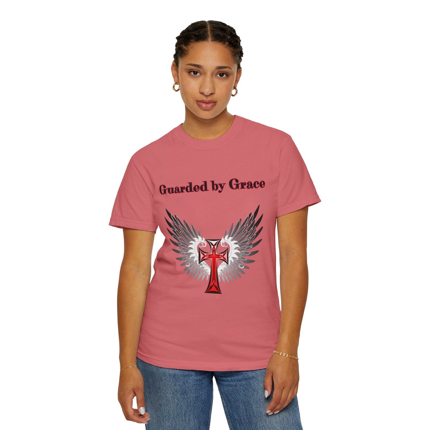 T-Shirt Guarded by Grace Unisex T-Shirt with Wings Design Christian Apparel Unique Gift Faith-based Fashion Inspirational SpiritualTee