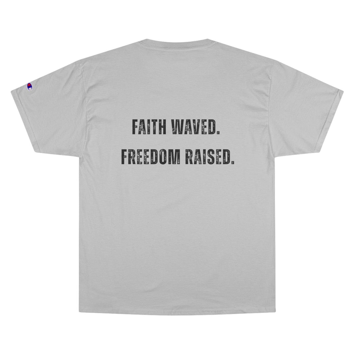 T-Shirt Christian Freedom Faith Shirt for Patriots Inspirational Tee for Veterans Christian Apparel for Independence Day USA Flag Shirt