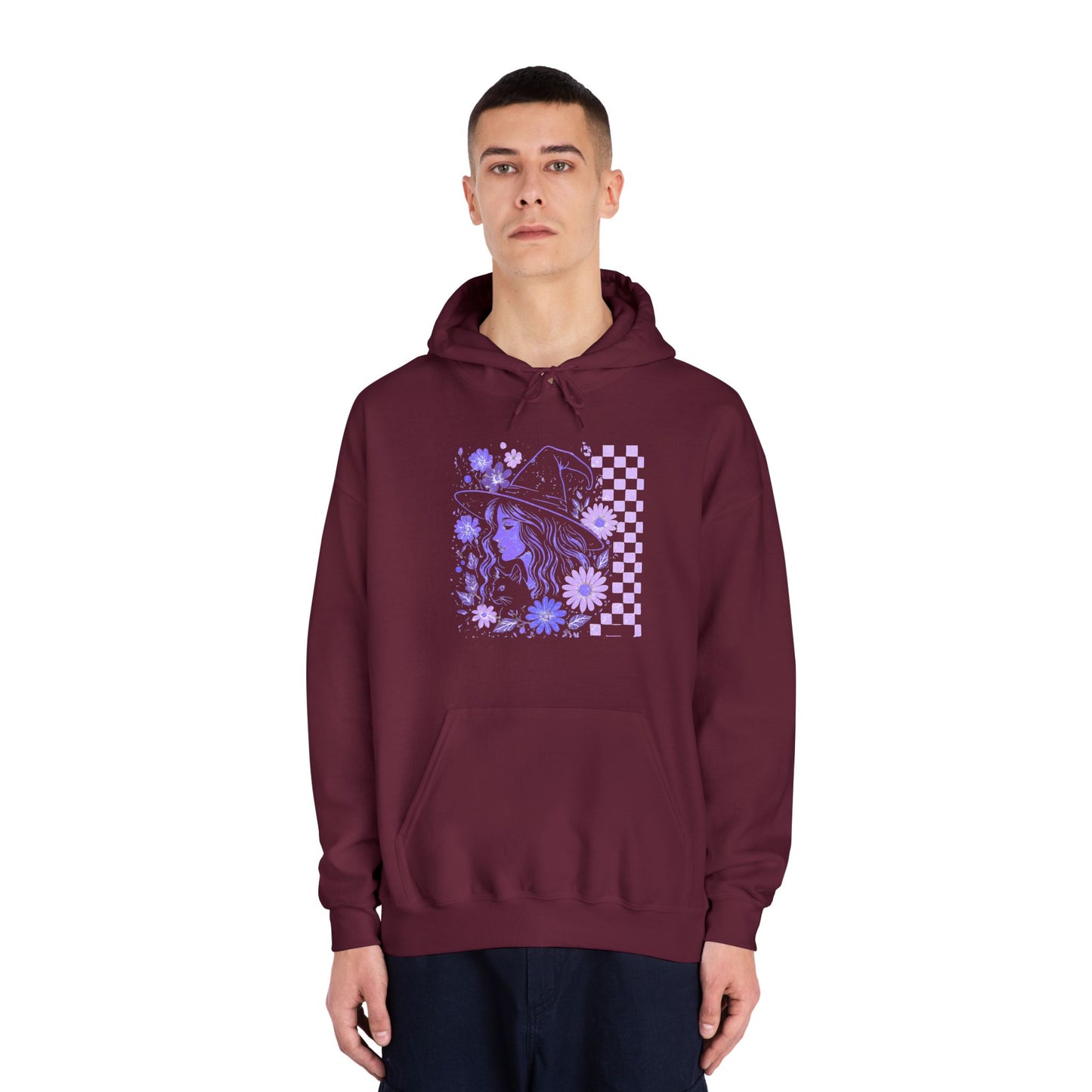 Sweatshirt Whimsical Floral Unisex Hooded Sweatshirt Casual Wear Streetwear Gift for Her Cozy Sweatshirt Spring Fashion Halloween