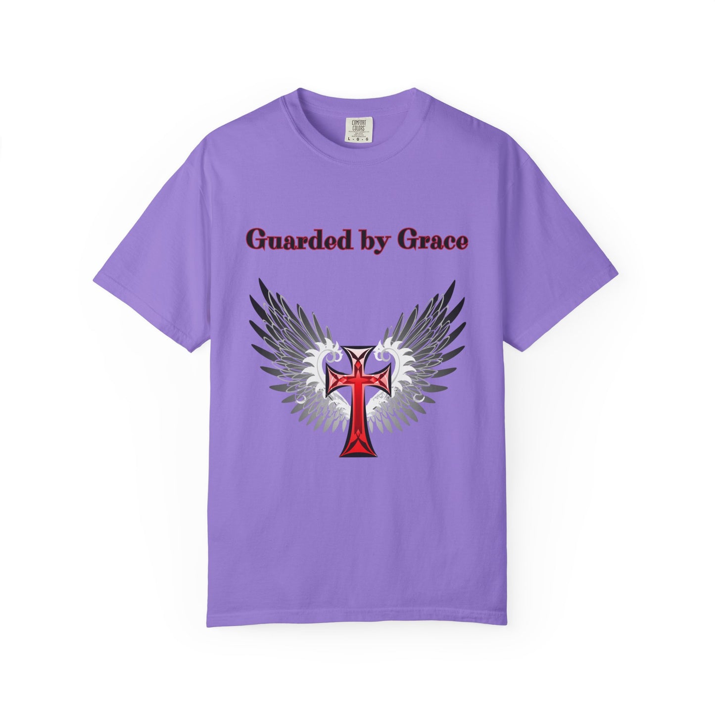 T-Shirt Guarded by Grace Unisex T-Shirt with Wings Design Christian Apparel Unique Gift Faith-based Fashion Inspirational SpiritualTee