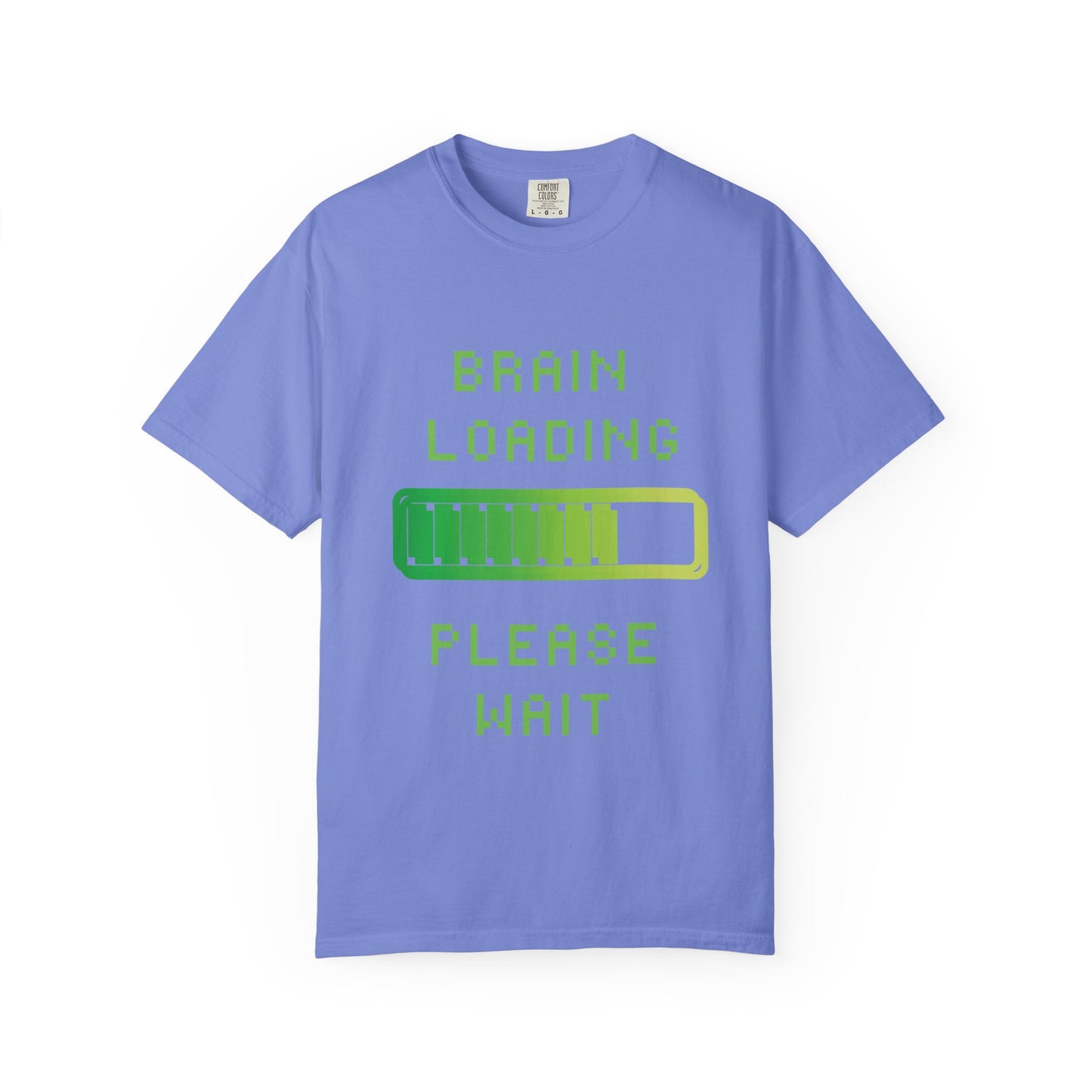 T-Shirt Loading Awareness T-Shirt - 8-bit Humor Gamer Gift Brain Loading Tee Unisex Graphic Shirt Quirky Humor Clothing