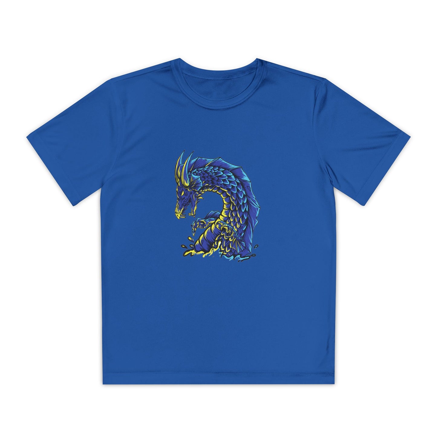 T-Shirt Youth Dragon Graphic Tee Competitive Spirit Shirt for Kids Epic Dragon Art Birthday Gift Sports Event Apparel