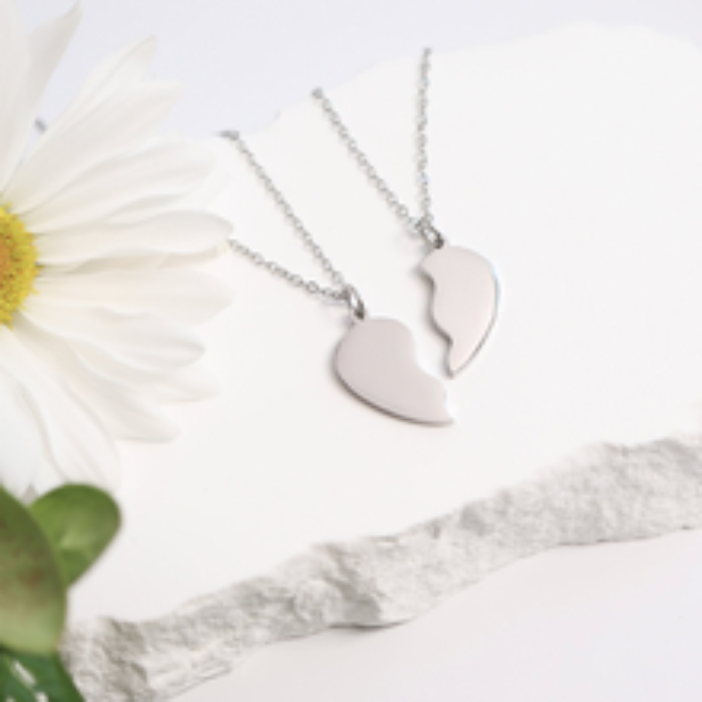 Necklace Hidden Message Broken Heart Pendant Personalized Jewelry Memorial Gift Sympathy Present Remembrance Keepsake Engraved Disc