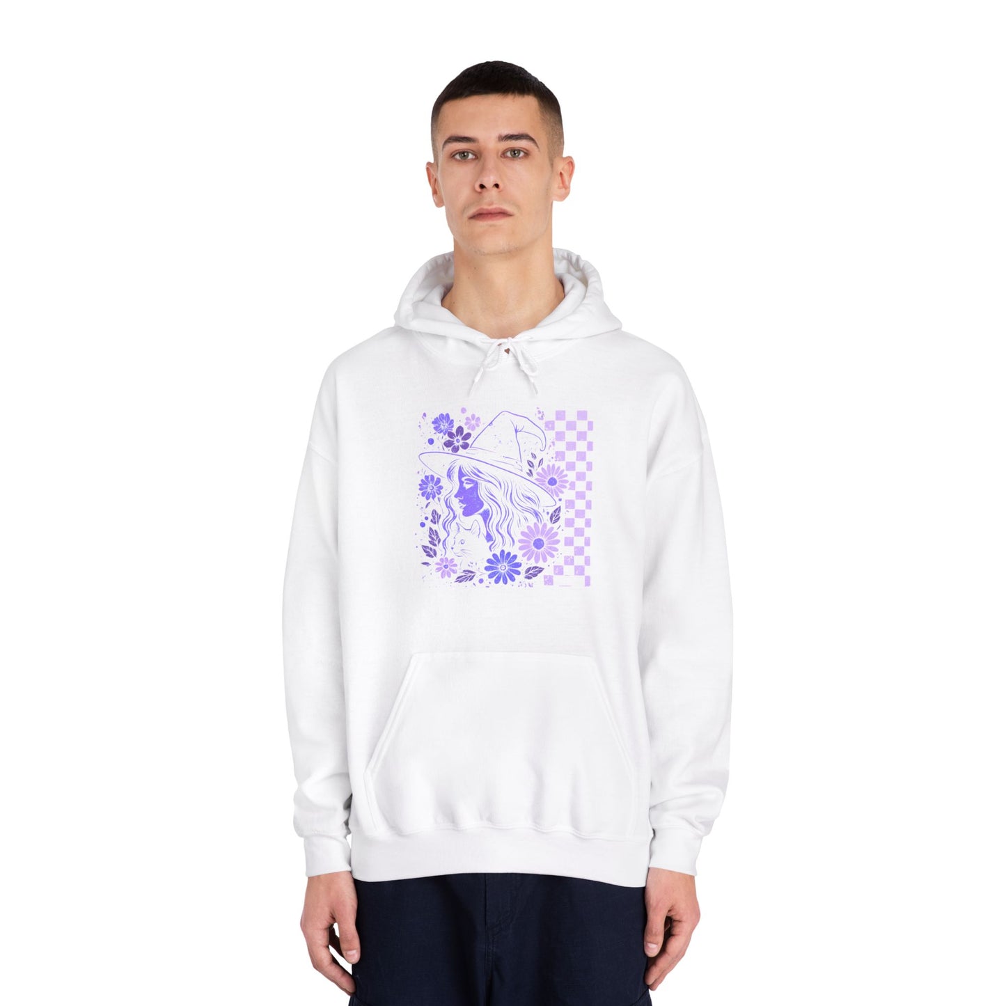 Sweatshirt Whimsical Floral Unisex Hooded Sweatshirt Casual Wear Streetwear Gift for Her Cozy Sweatshirt Spring Fashion Halloween