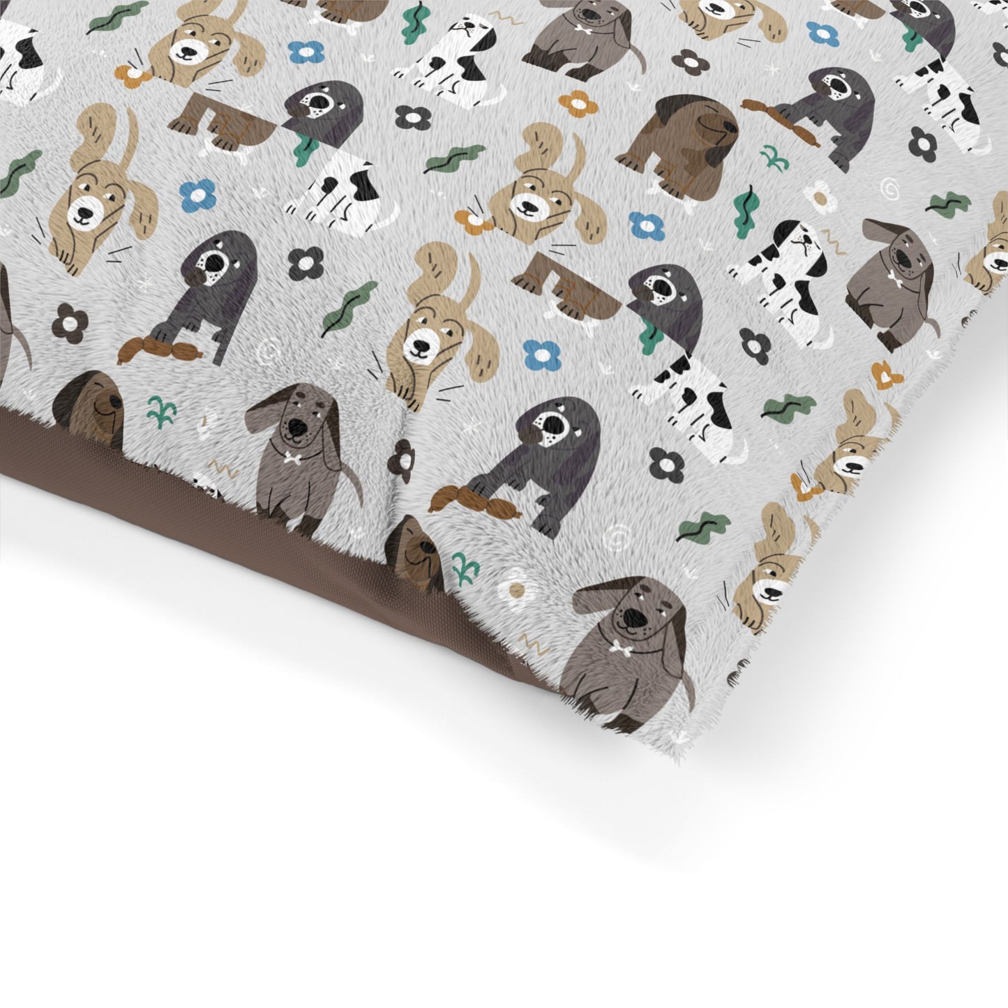 Pet Bed Cozy Cute Dog Pattern Dog Bed Puppy Nest Comfy Cat Bed Pet Decor for Home Gifts for Pet Owners Dog or Cat Lover's Pet Bed