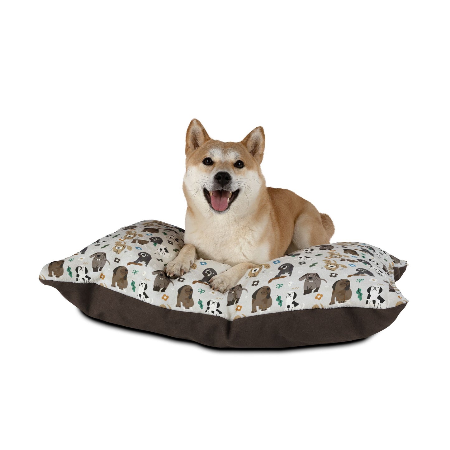 Pet Bed Cozy Cute Dog Pattern Dog Bed Puppy Nest Comfy Cat Bed Pet Decor for Home Gifts for Pet Owners Dog or Cat Lover's Pet Bed