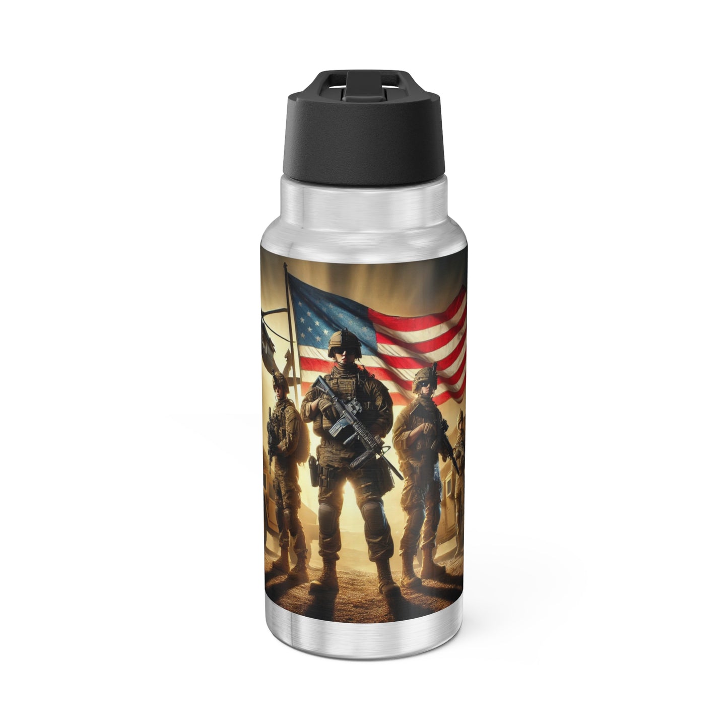 Patriotic Military Tumbler - 32oz Gator Drinkware