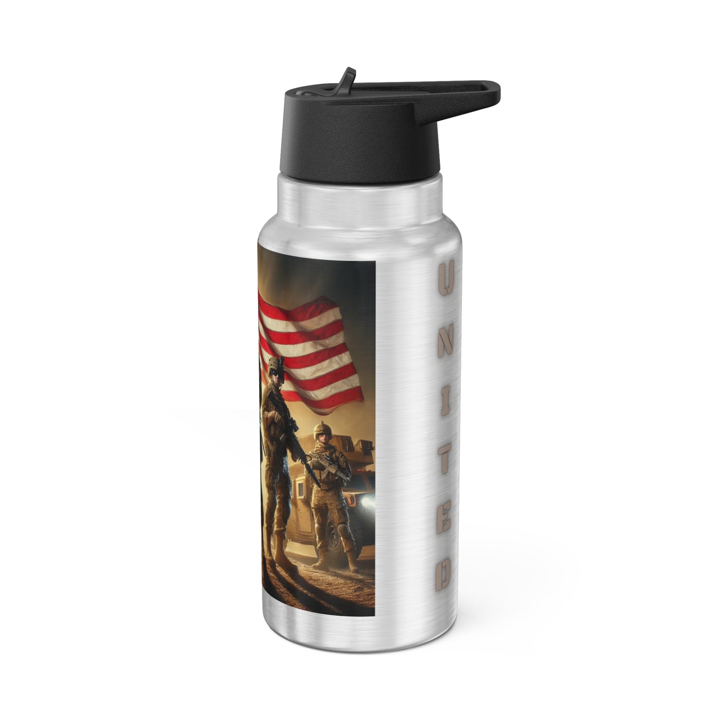 Tumbler Travel Patriotic Military Tumbler 32oz Gator Drinkware Gift For Anyone