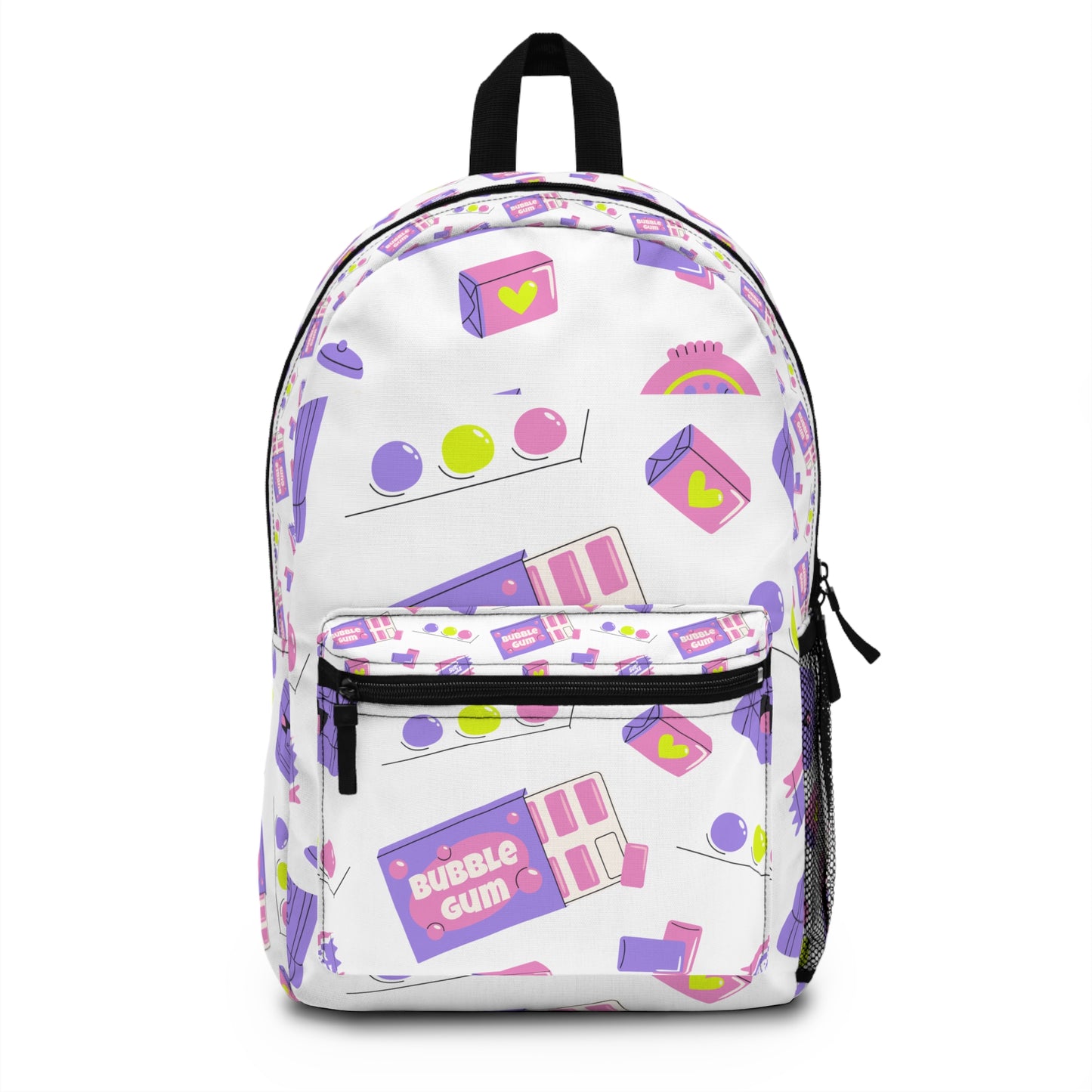 Backpack Bubble Gum Print Backpack Fun School Bag Cute Travel Backpack Pastel Aesthetic Bag Gifts for Kids and Teens Diaper Bag