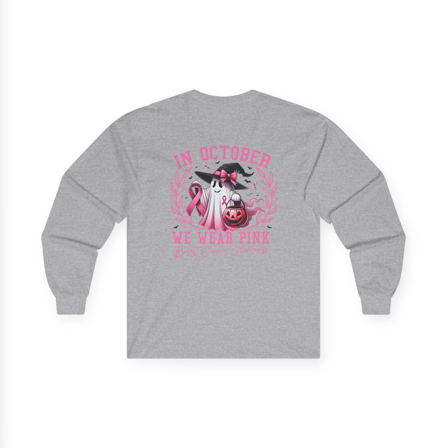T-Shirt Breast Cancer Awareness Long Sleeve Tee Pink October Shirt Unisex Tee Supportive Apparel Awareness Month Merchandise